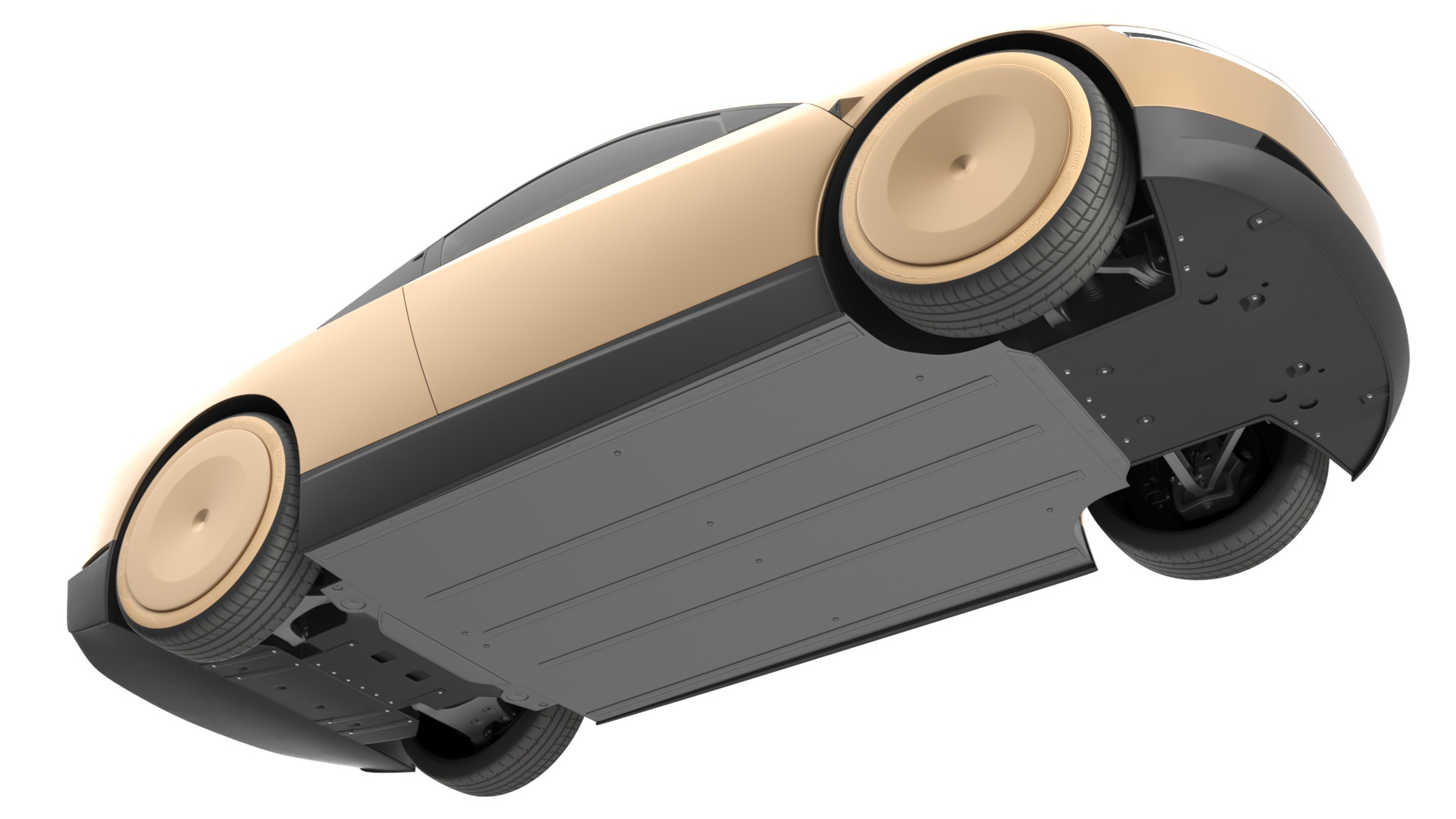 3D Tesla Cybercab Robotaxi model