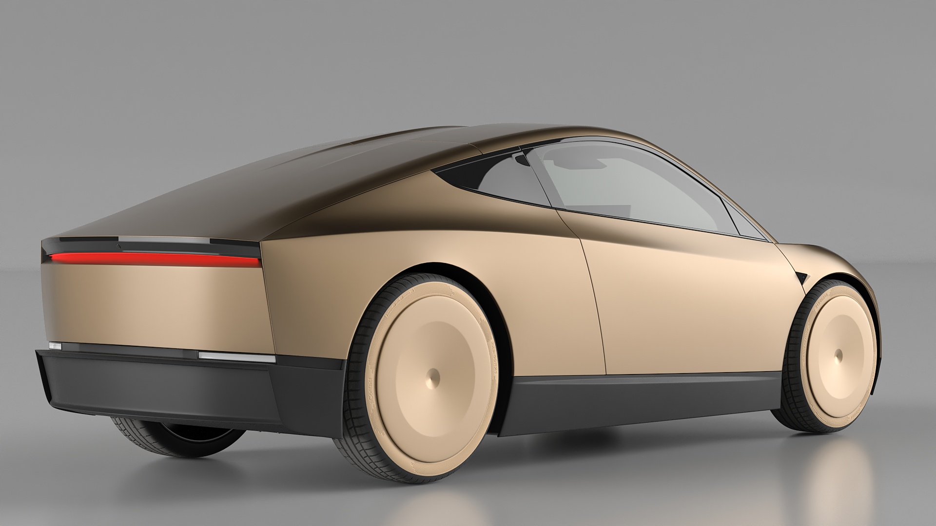 3D Tesla Cybercab Robotaxi model