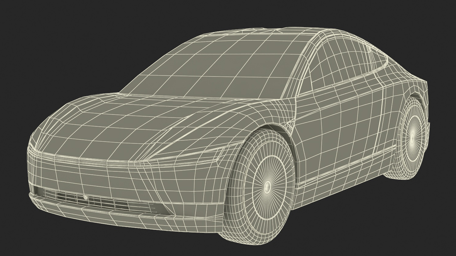 3D Tesla Cybercab Robotaxi model