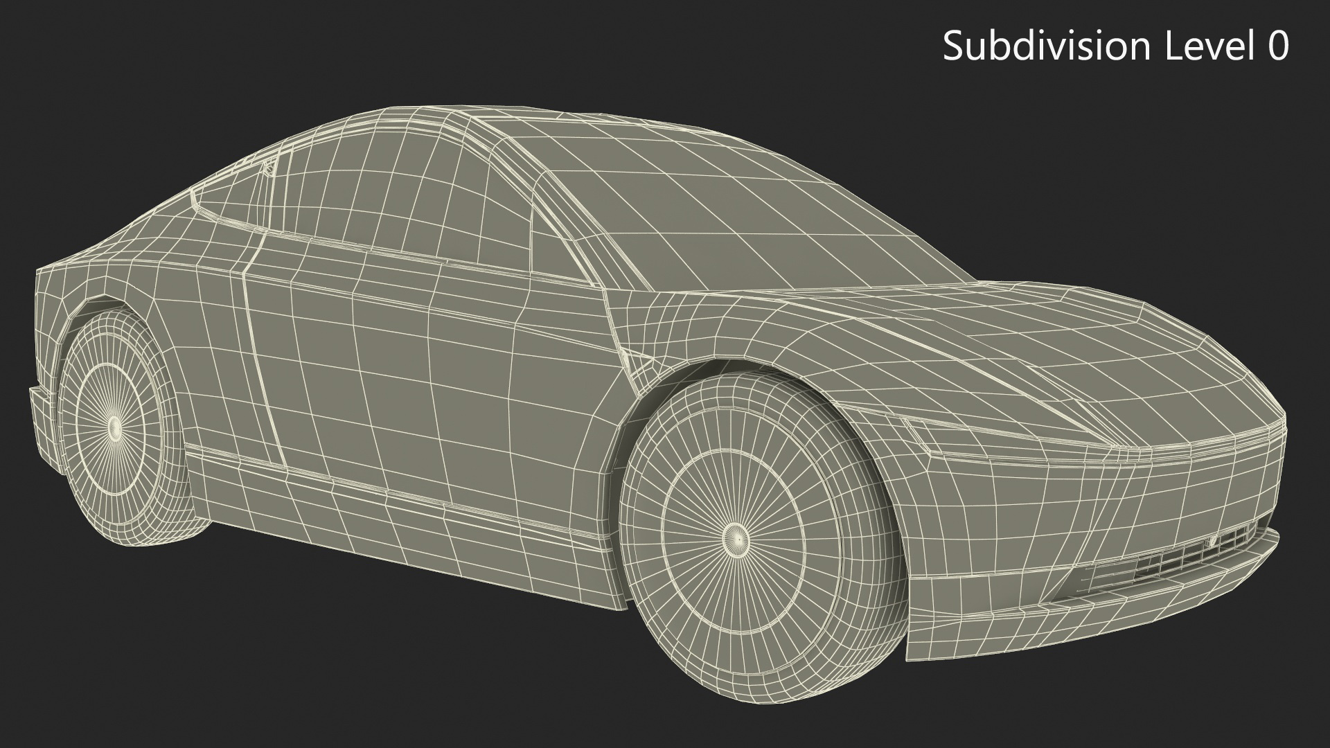 3D Tesla Cybercab Robotaxi model