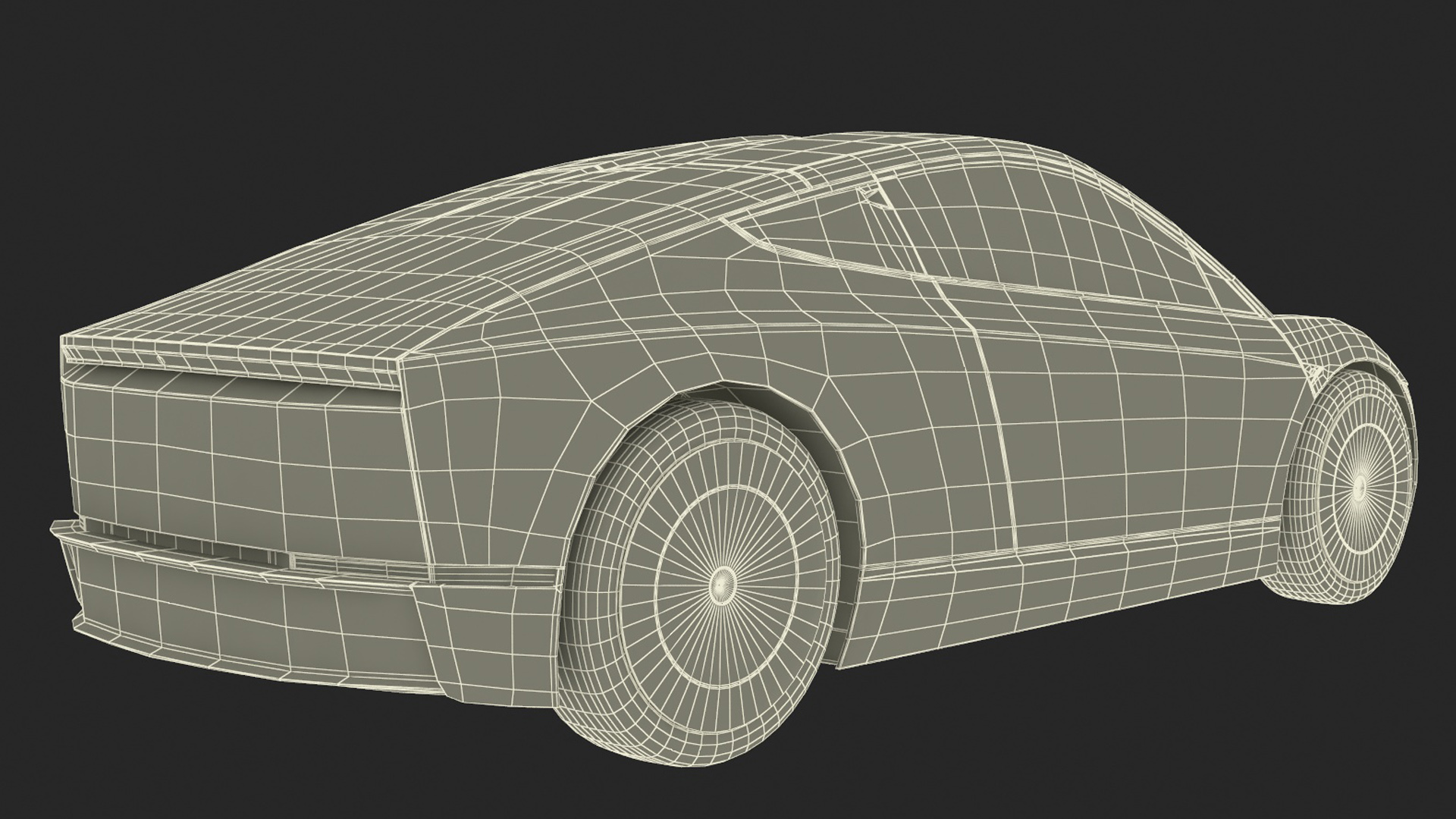 3D Tesla Cybercab Robotaxi model