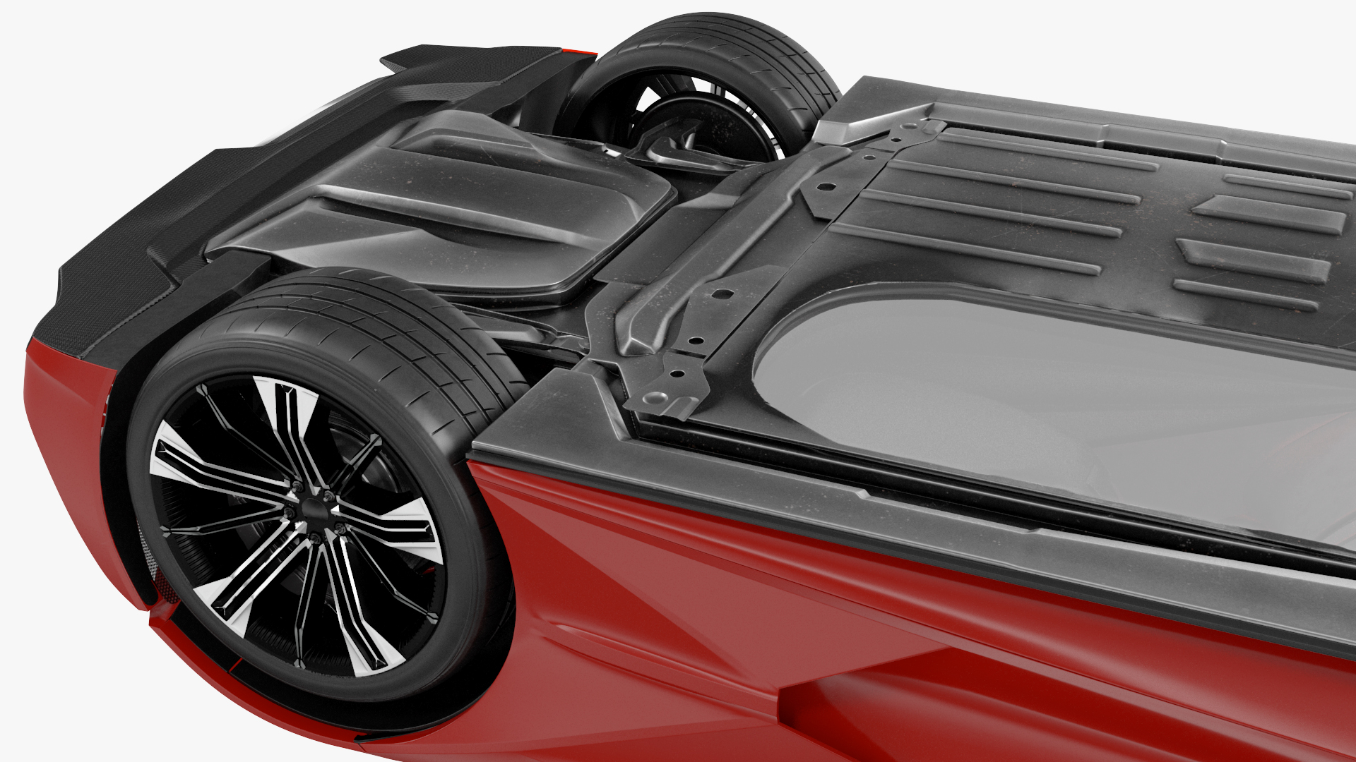 3D model Asymmetric Car Rigged for Maya