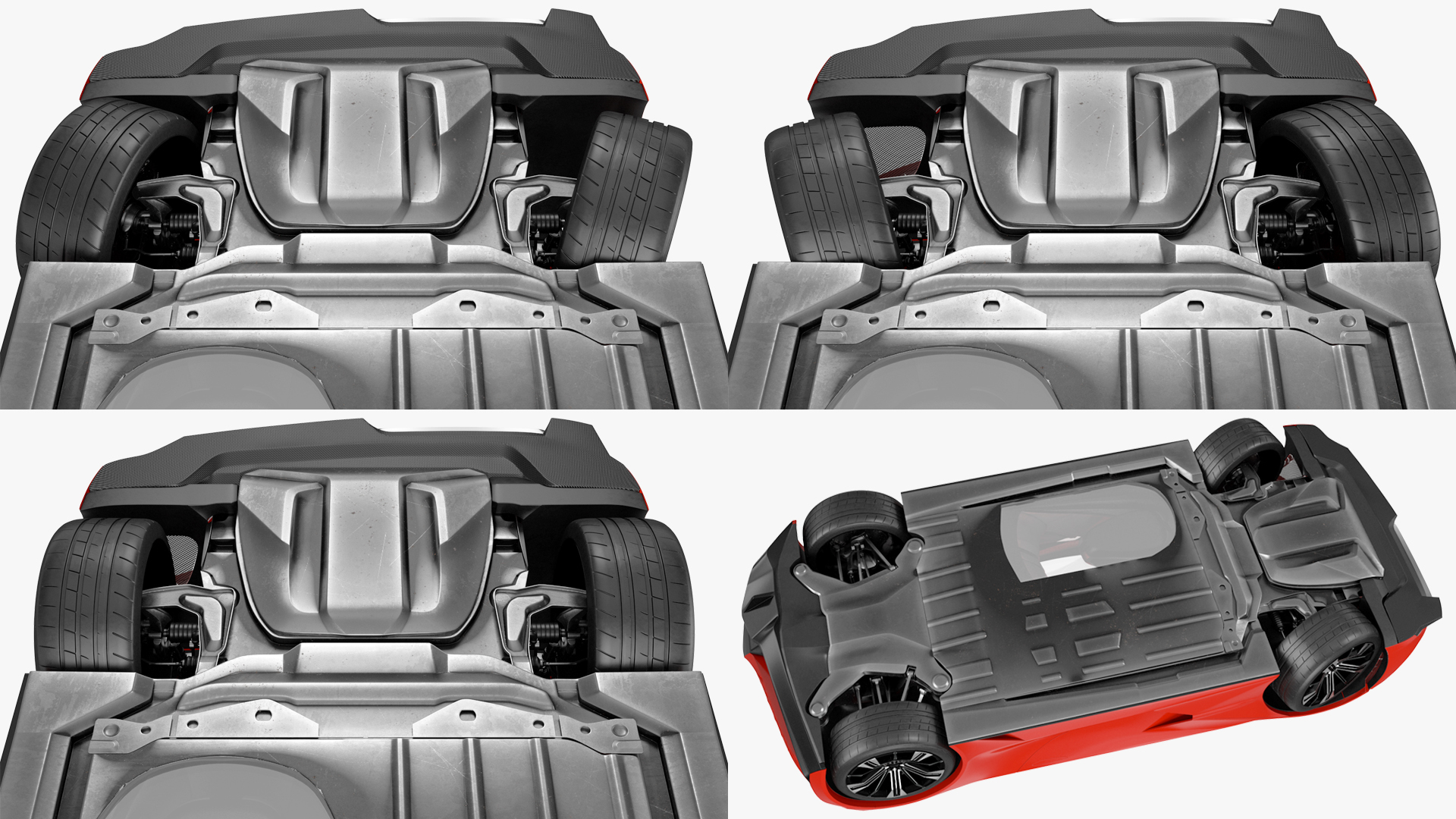 3D model Asymmetric Car Rigged for Maya