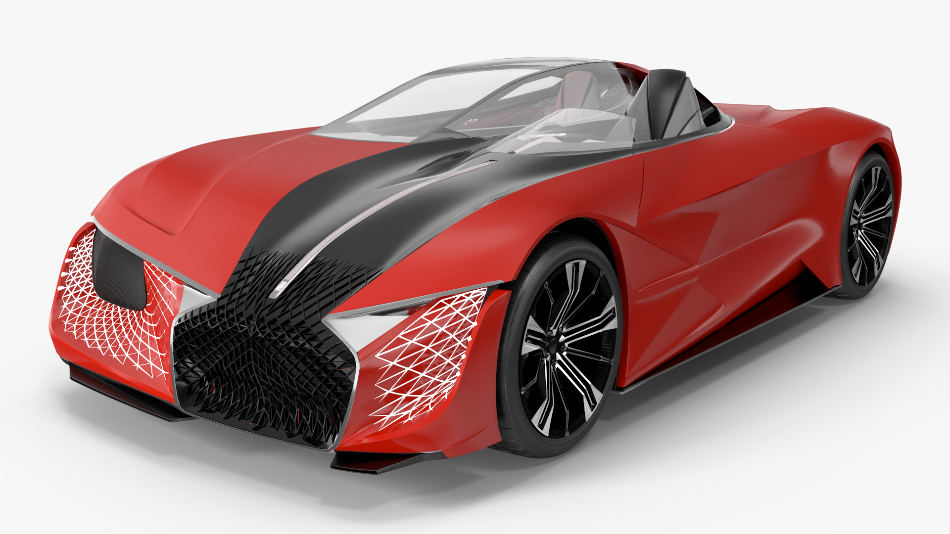 3D model Asymmetric Car Rigged for Maya