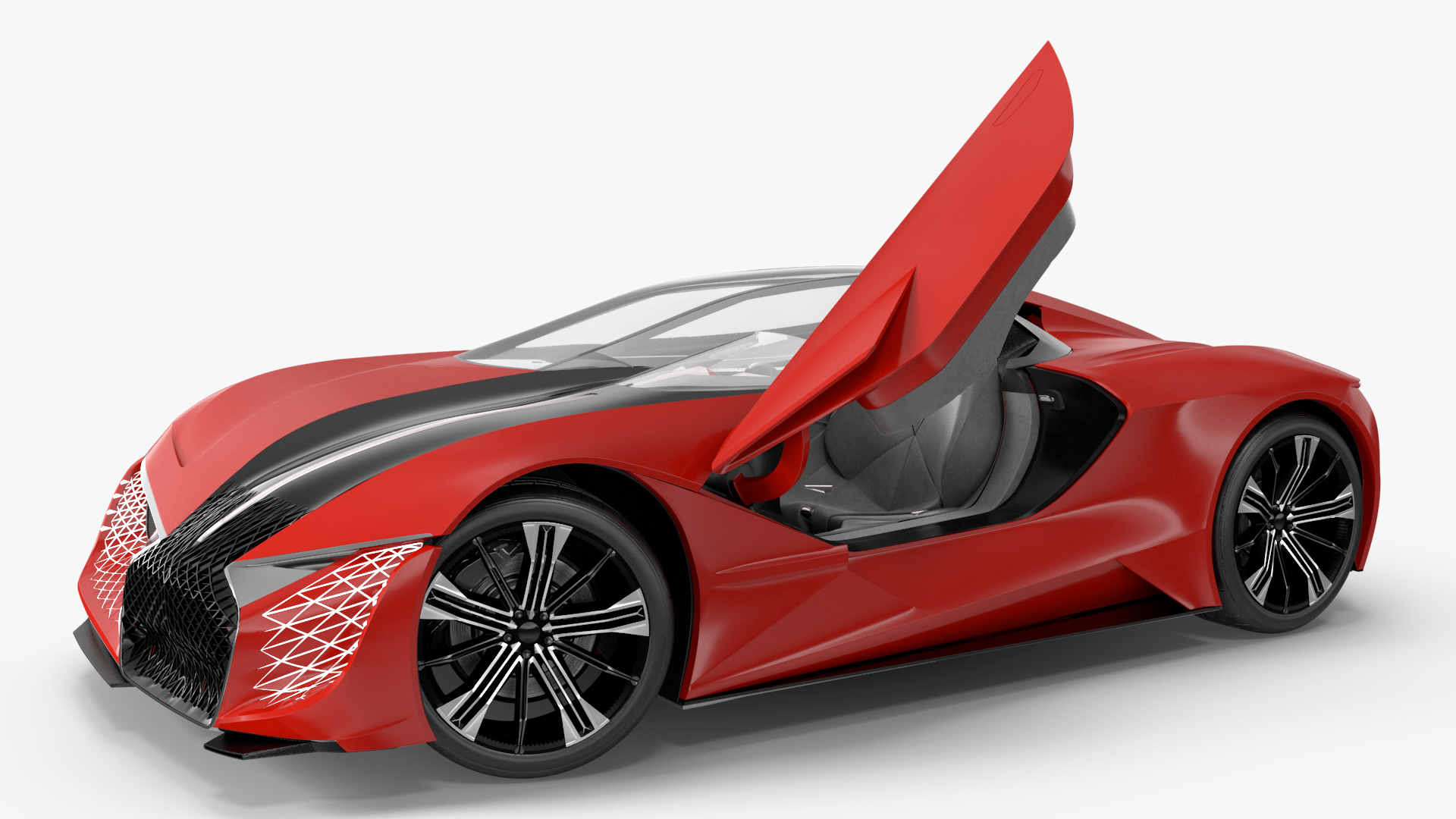 3D model Asymmetric Car Rigged for Maya
