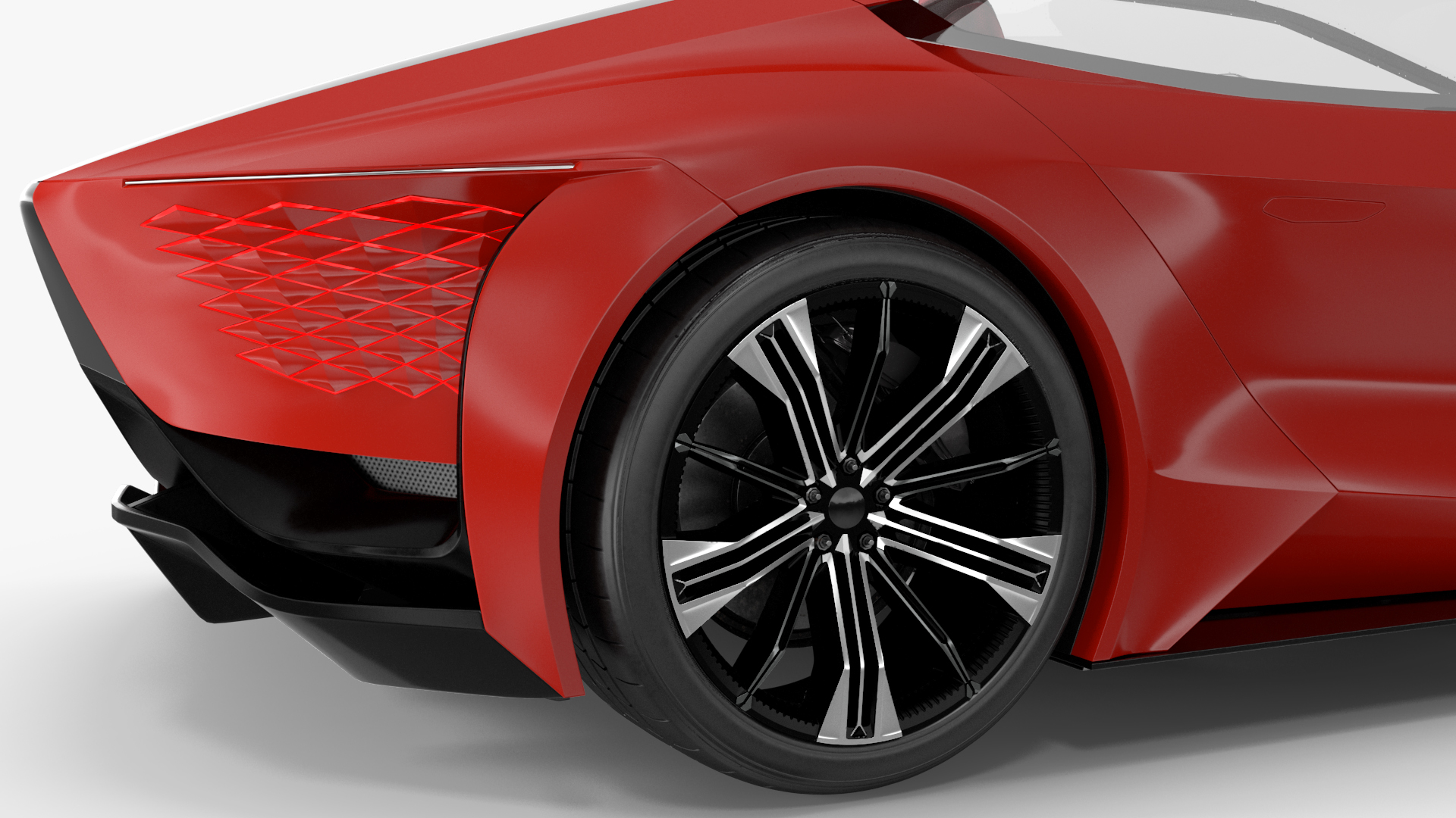 3D model Asymmetric Car Rigged for Maya