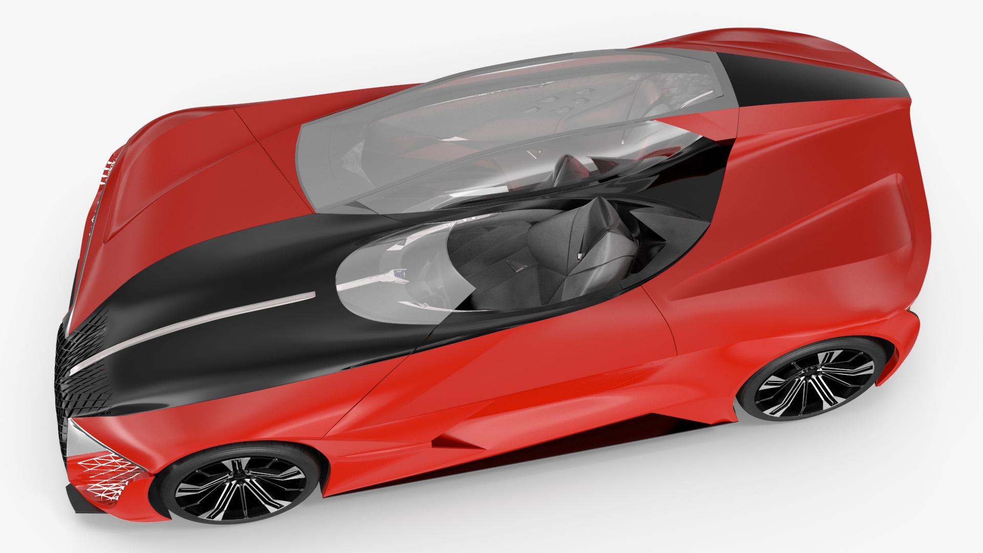 3D model Asymmetric Car Rigged for Maya