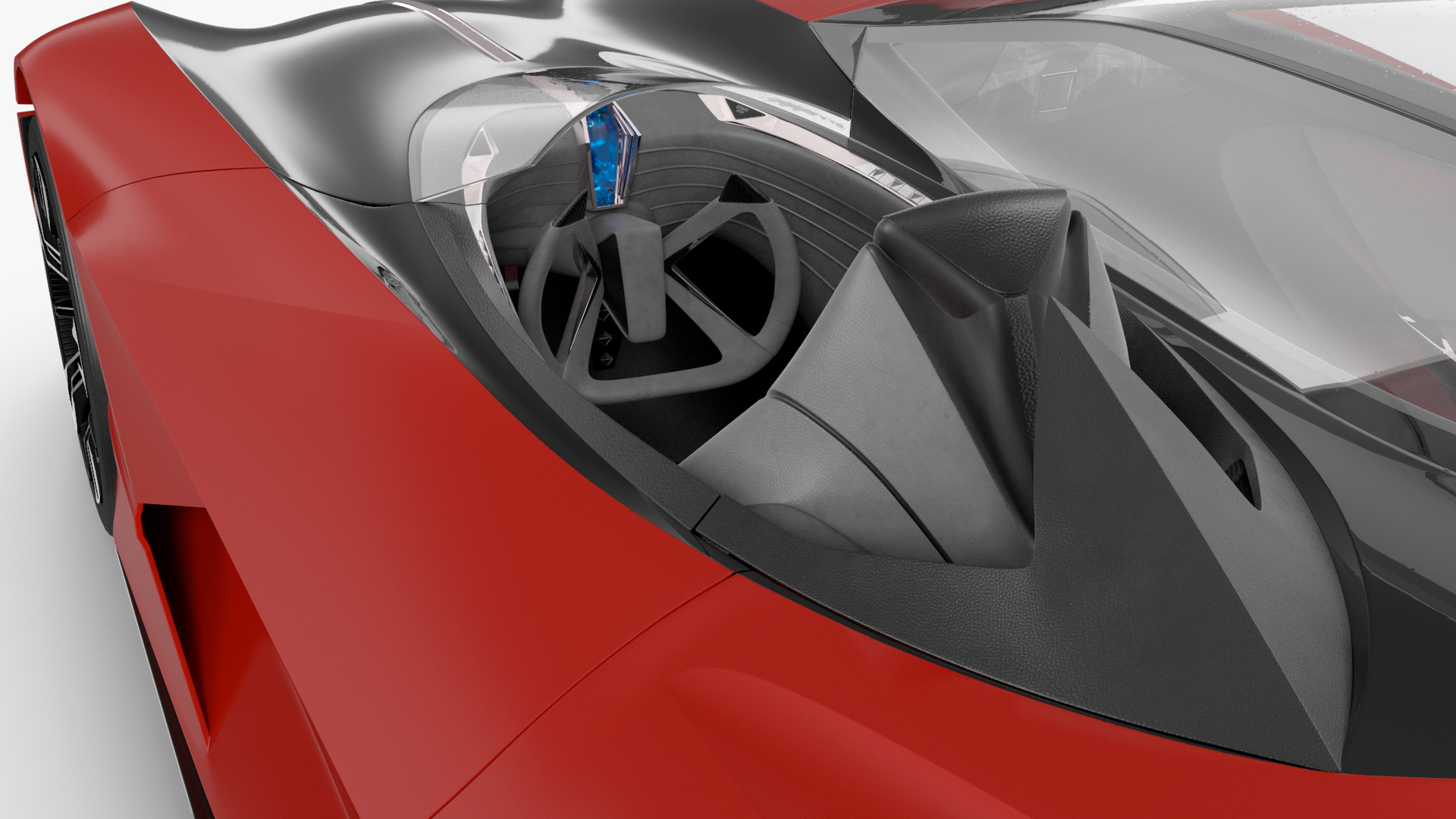 3D model Asymmetric Car Rigged for Maya