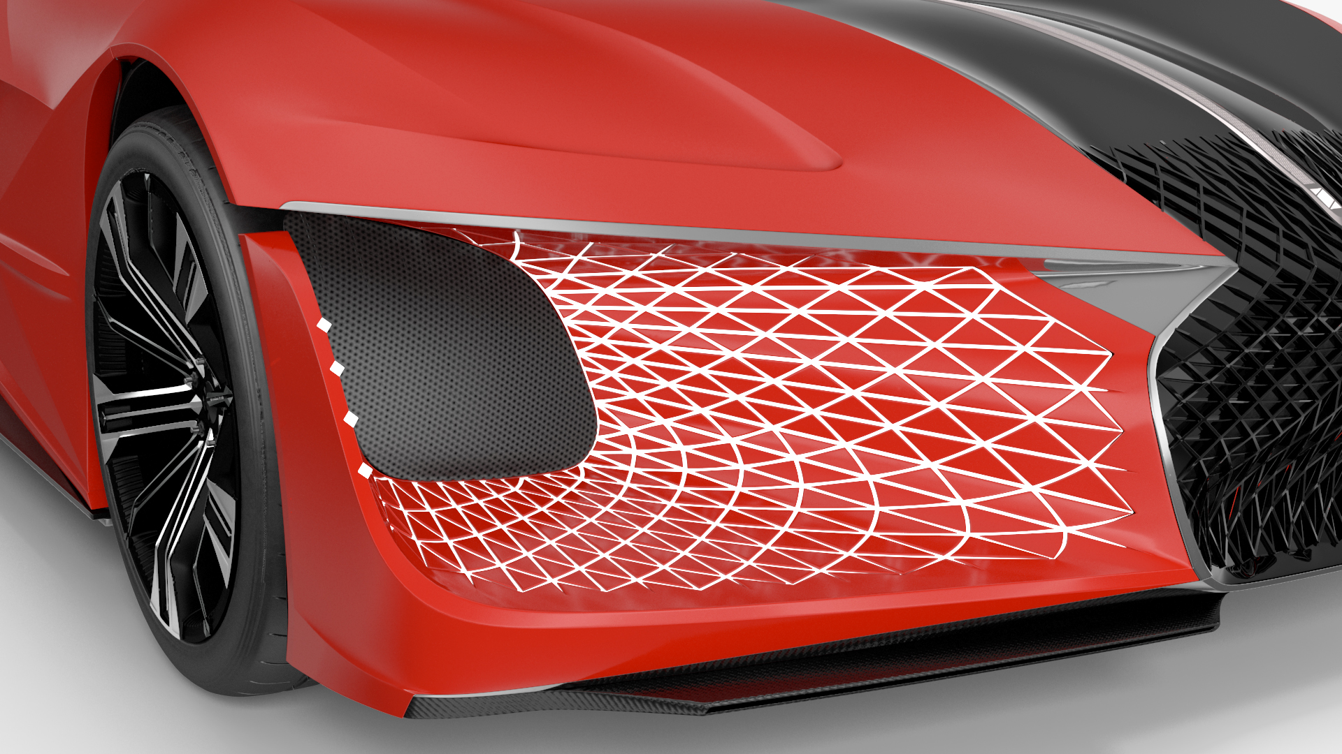 3D model Asymmetric Car Rigged for Maya