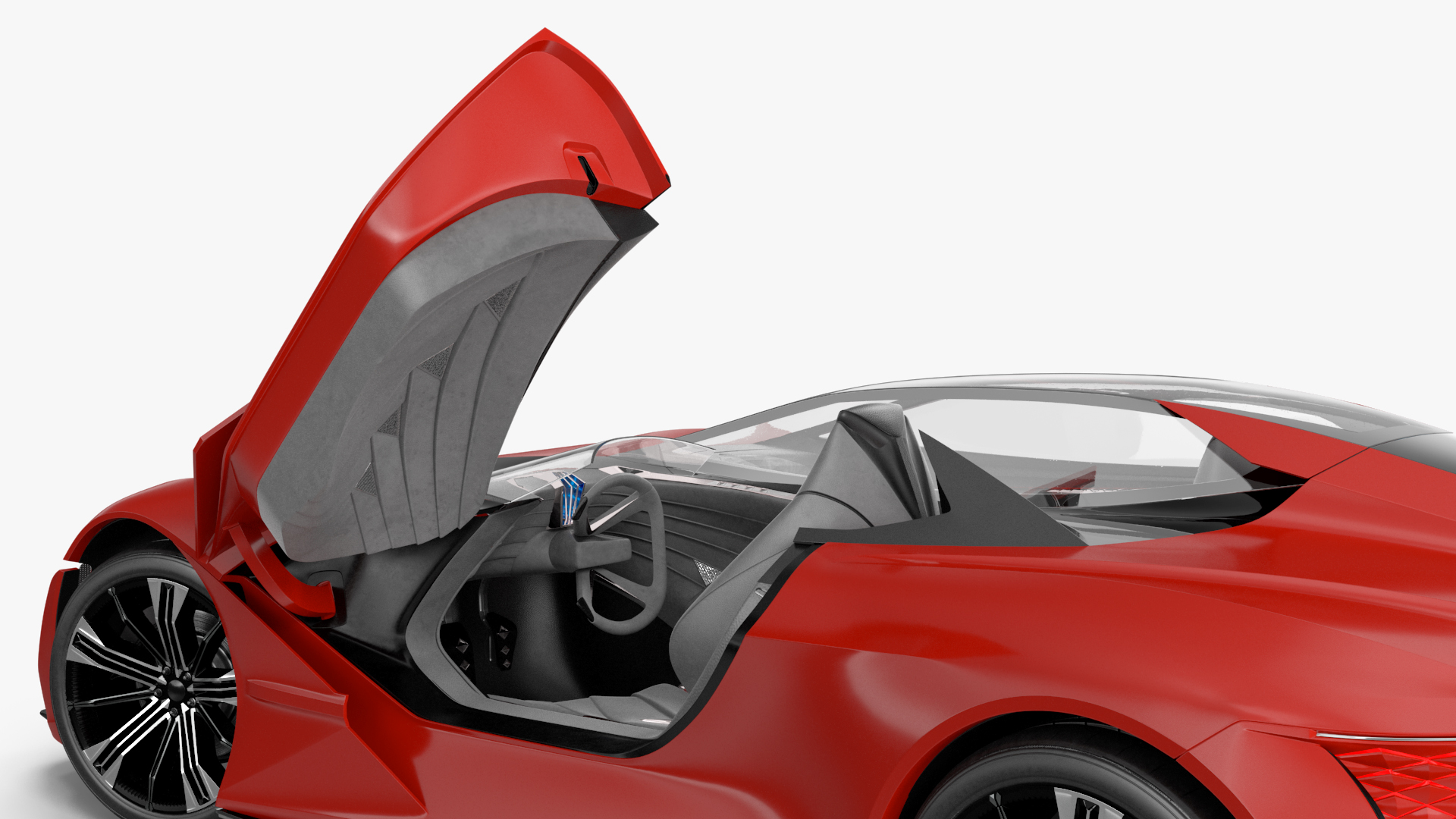 3D model Asymmetric Car Rigged for Maya