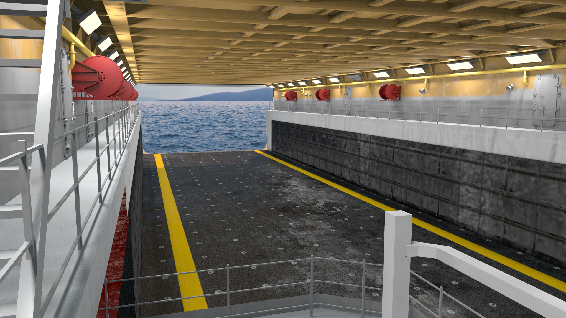 3D model San Antonio Class Amphibious Transport Dock Rigged