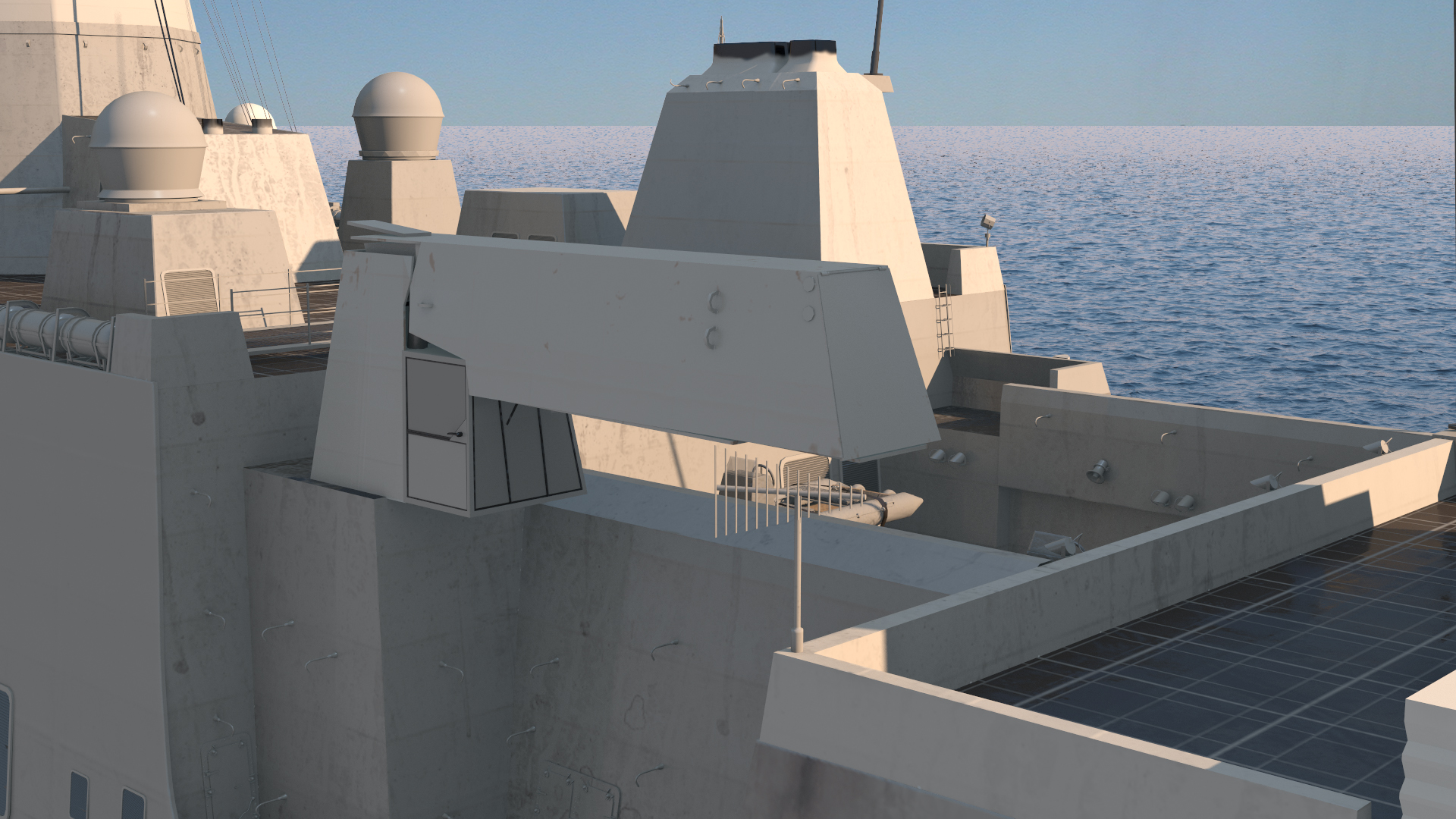 3D model San Antonio Class Amphibious Transport Dock Rigged