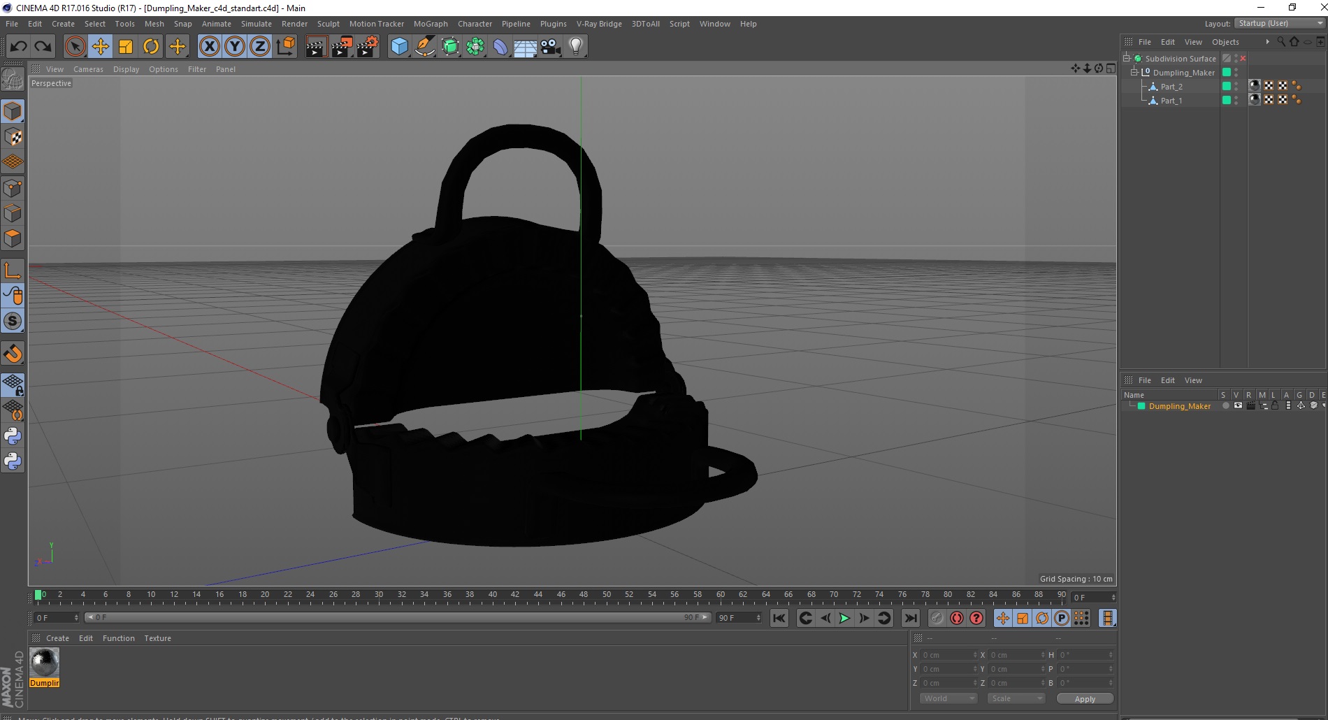 Dumpling Maker 3D model