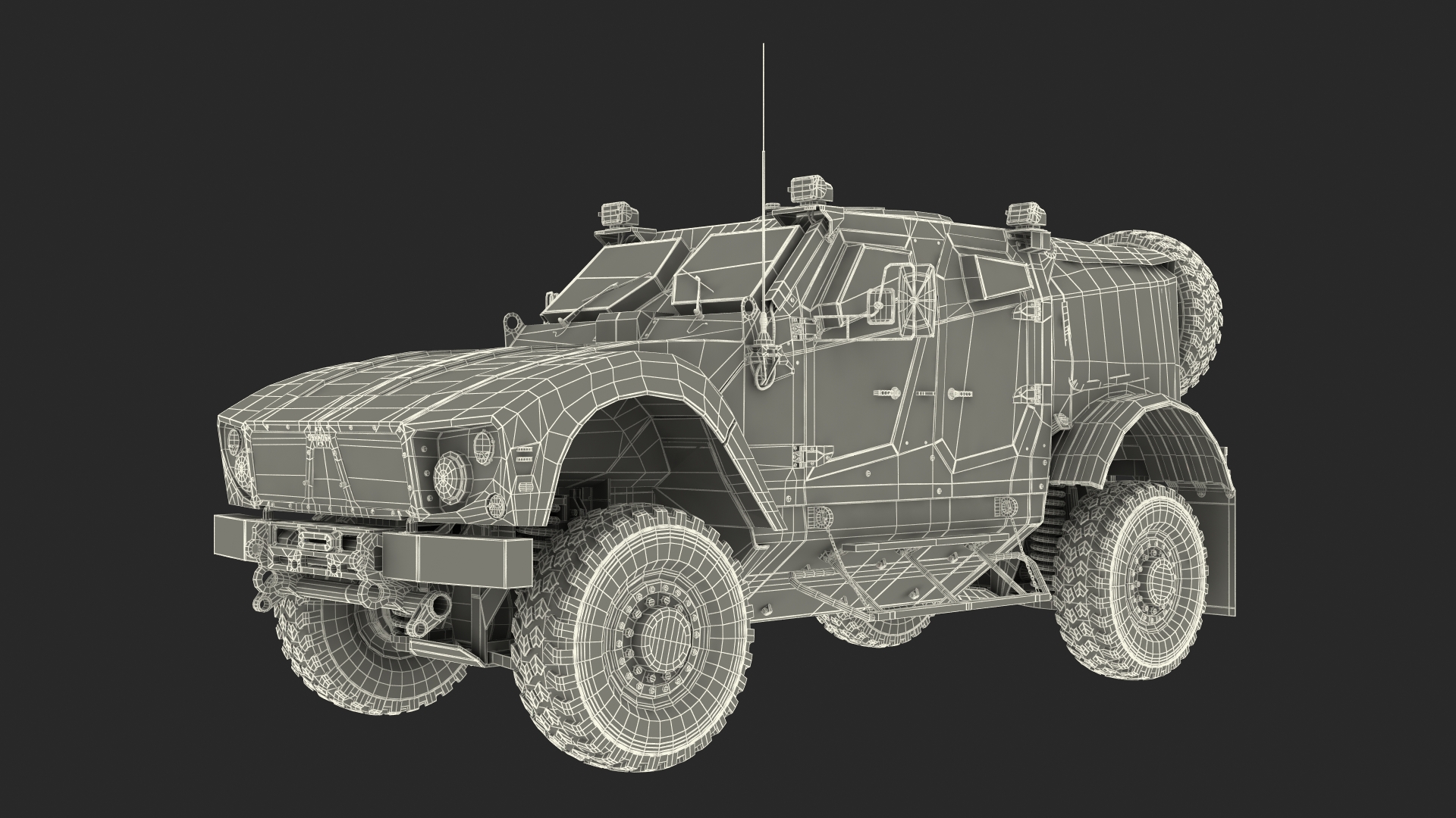 3D Boeing C17 Globemaster III Transport Aircraft with Oshkosh M ATV Loaded Rigged model