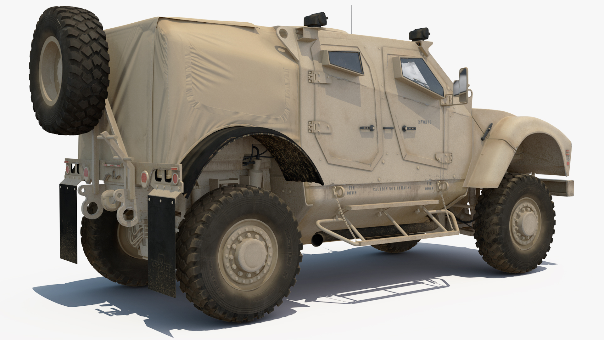3D Boeing C17 Globemaster III Transport Aircraft with Oshkosh M ATV Loaded Rigged model