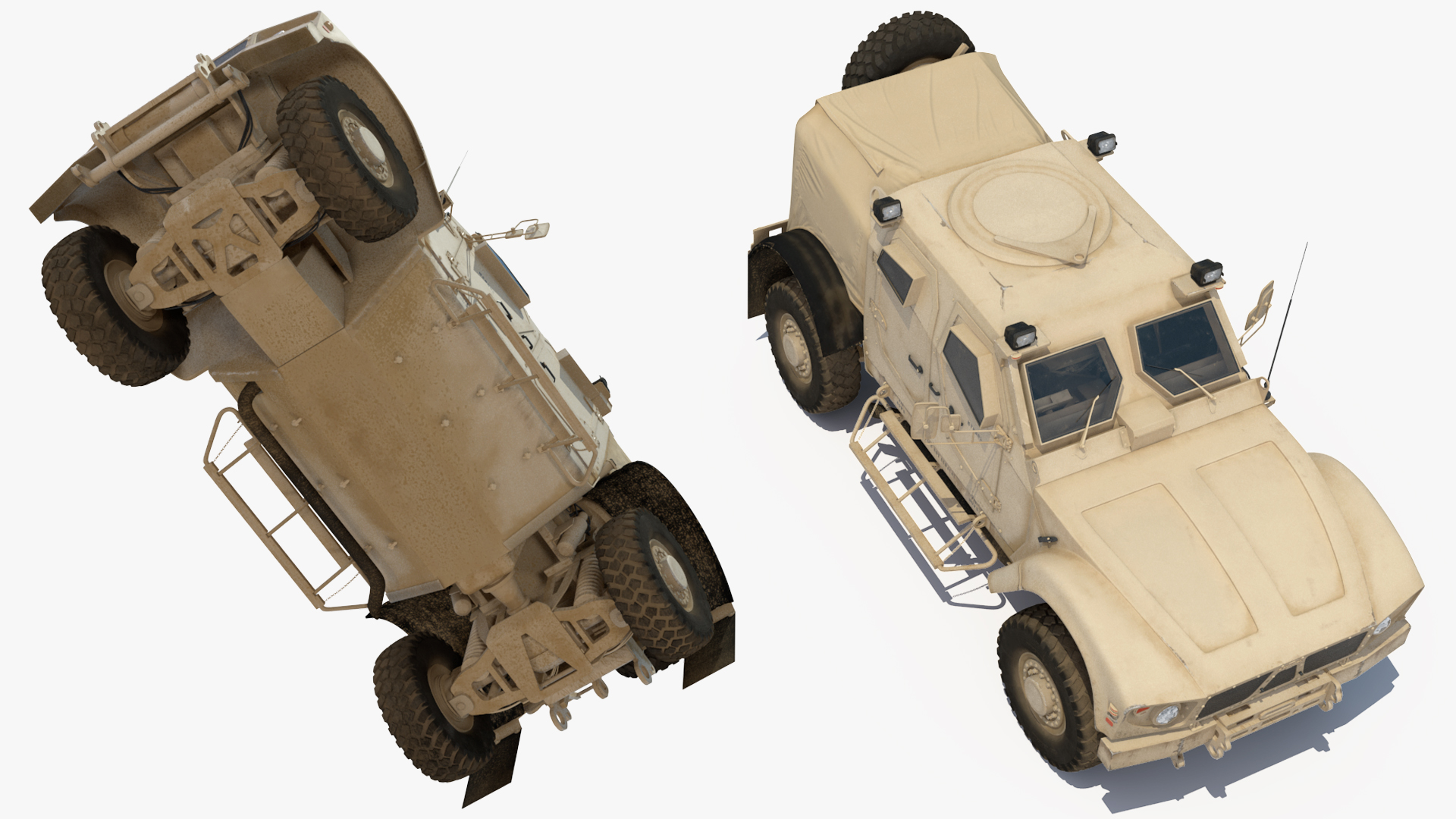 3D Boeing C17 Globemaster III Transport Aircraft with Oshkosh M ATV Loaded Rigged model