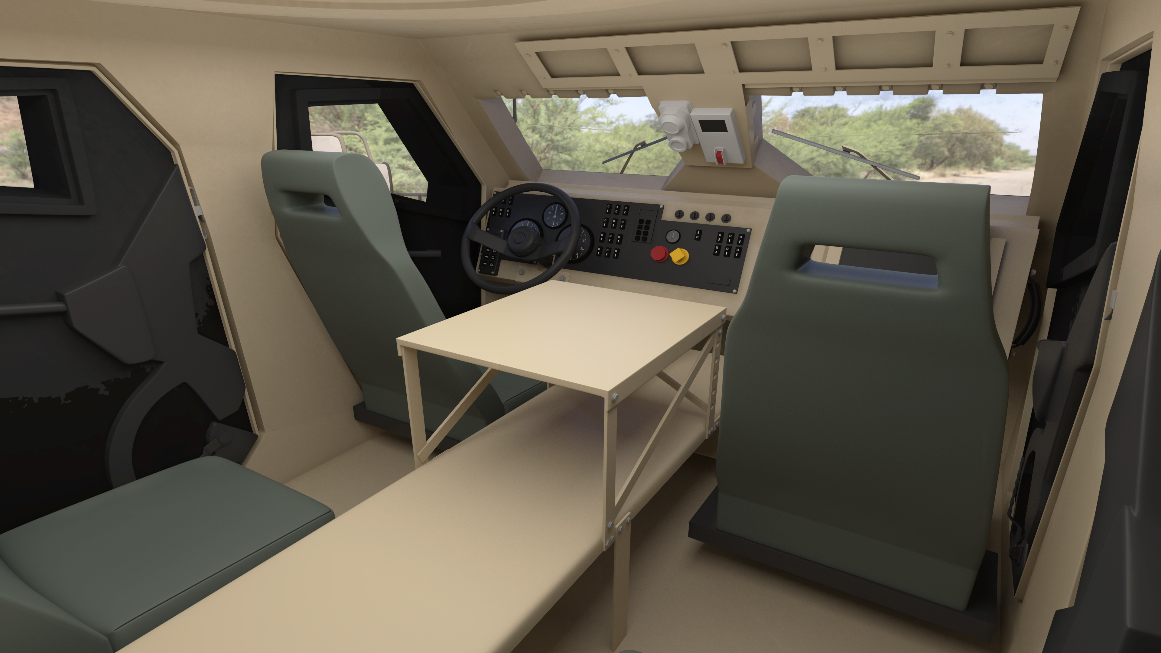 3D Boeing C17 Globemaster III Transport Aircraft with Oshkosh M ATV Loaded Rigged model