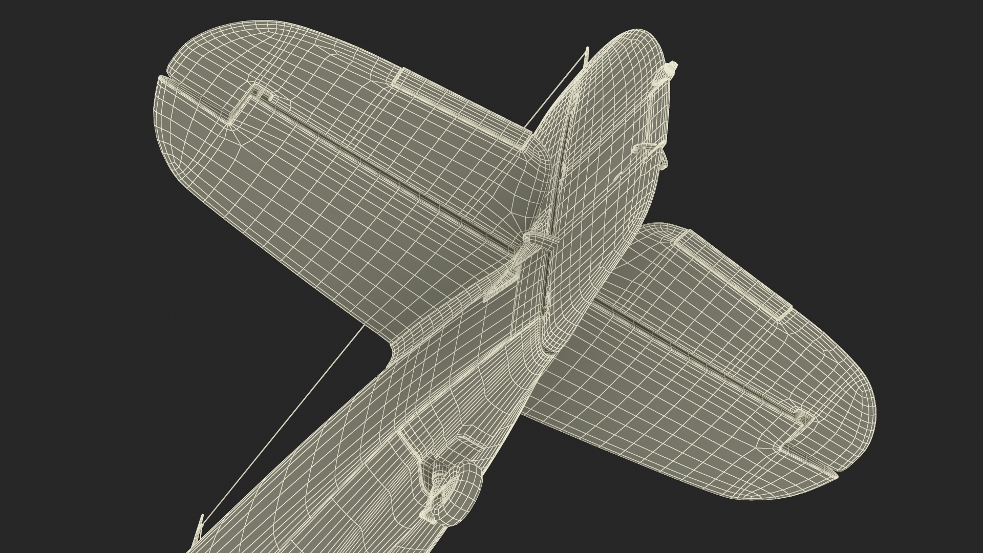 Hawker Hurricane Mk1 WW2 Fighter 3D