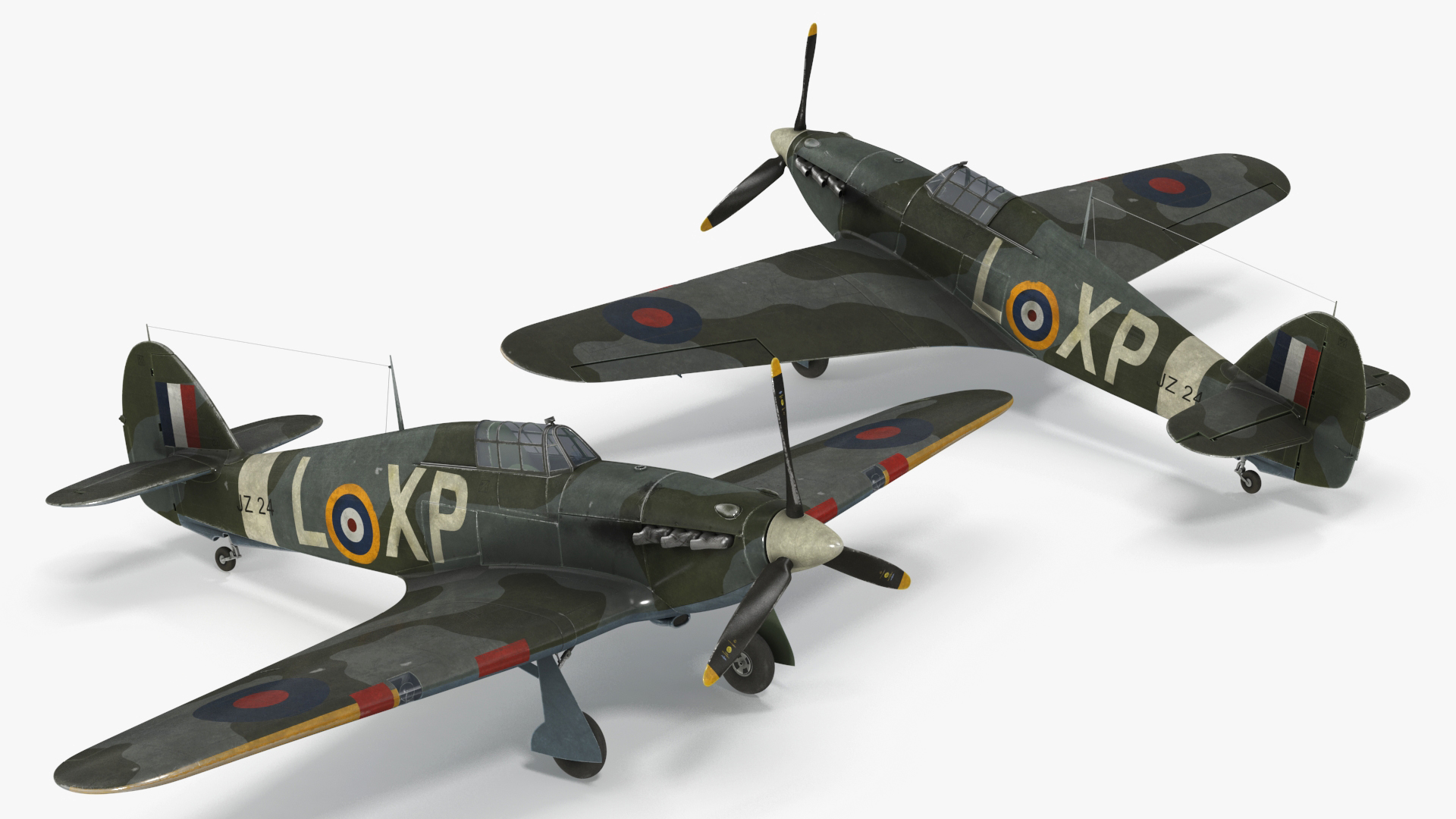Hawker Hurricane Mk1 WW2 Fighter 3D