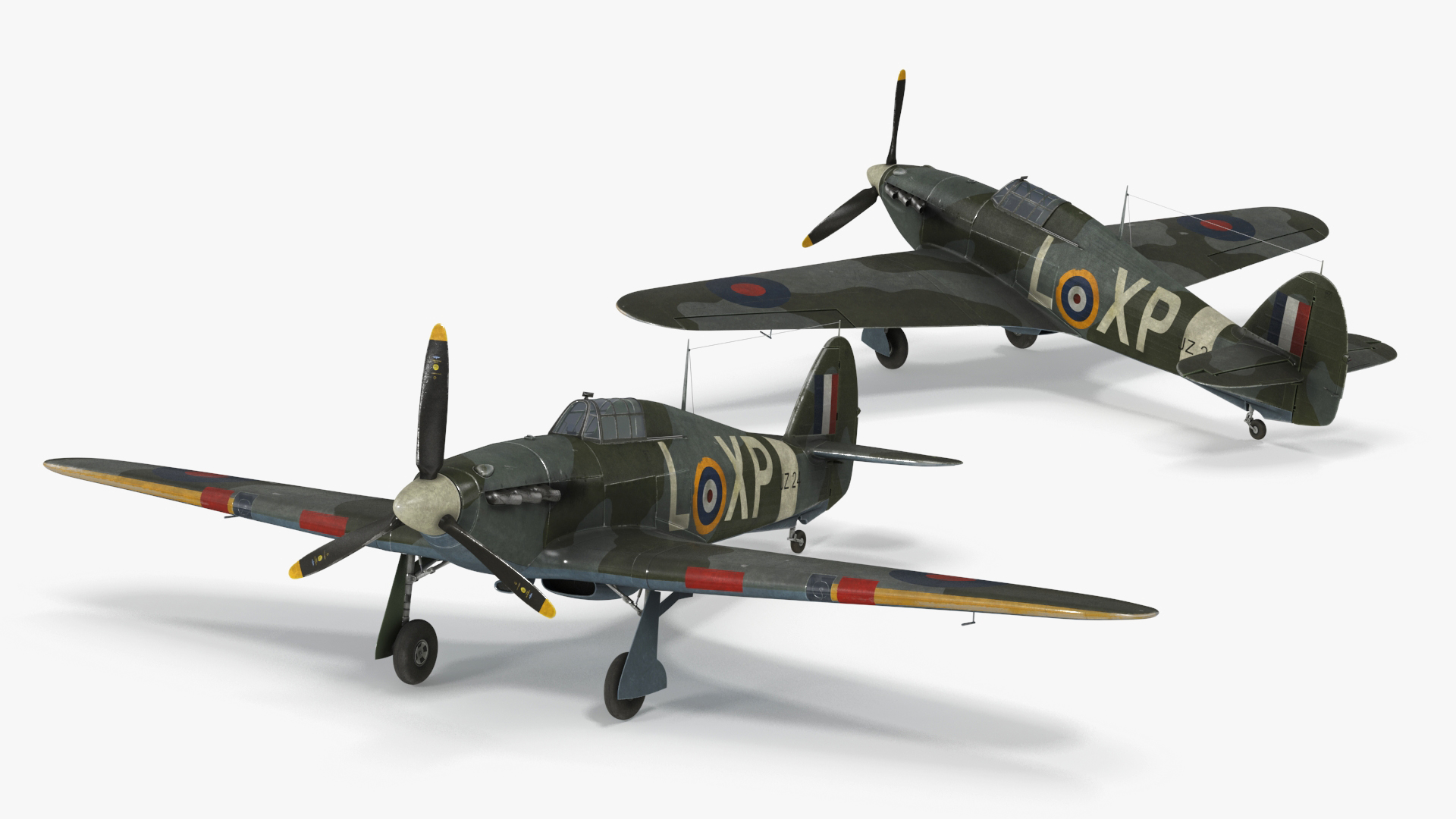 Hawker Hurricane Mk1 WW2 Fighter 3D