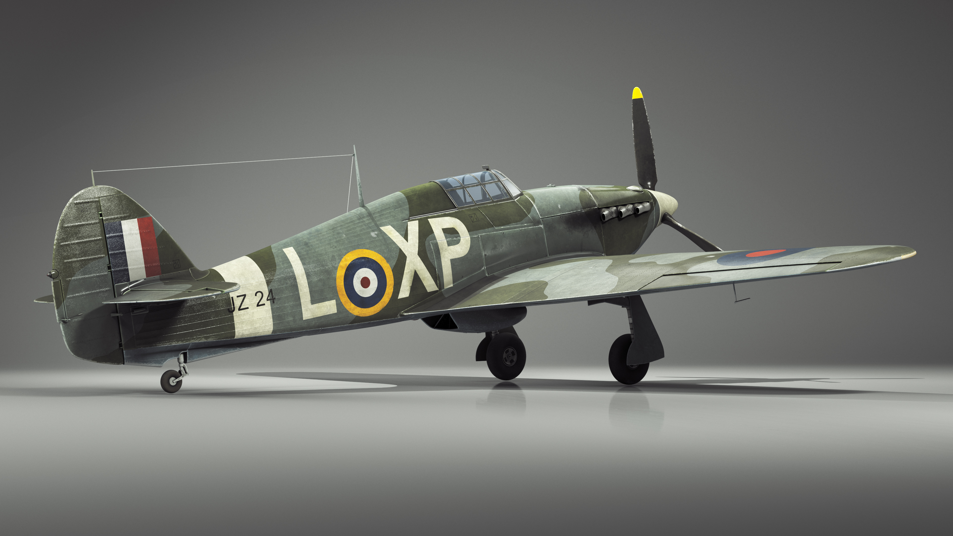 Hawker Hurricane Mk1 WW2 Fighter 3D