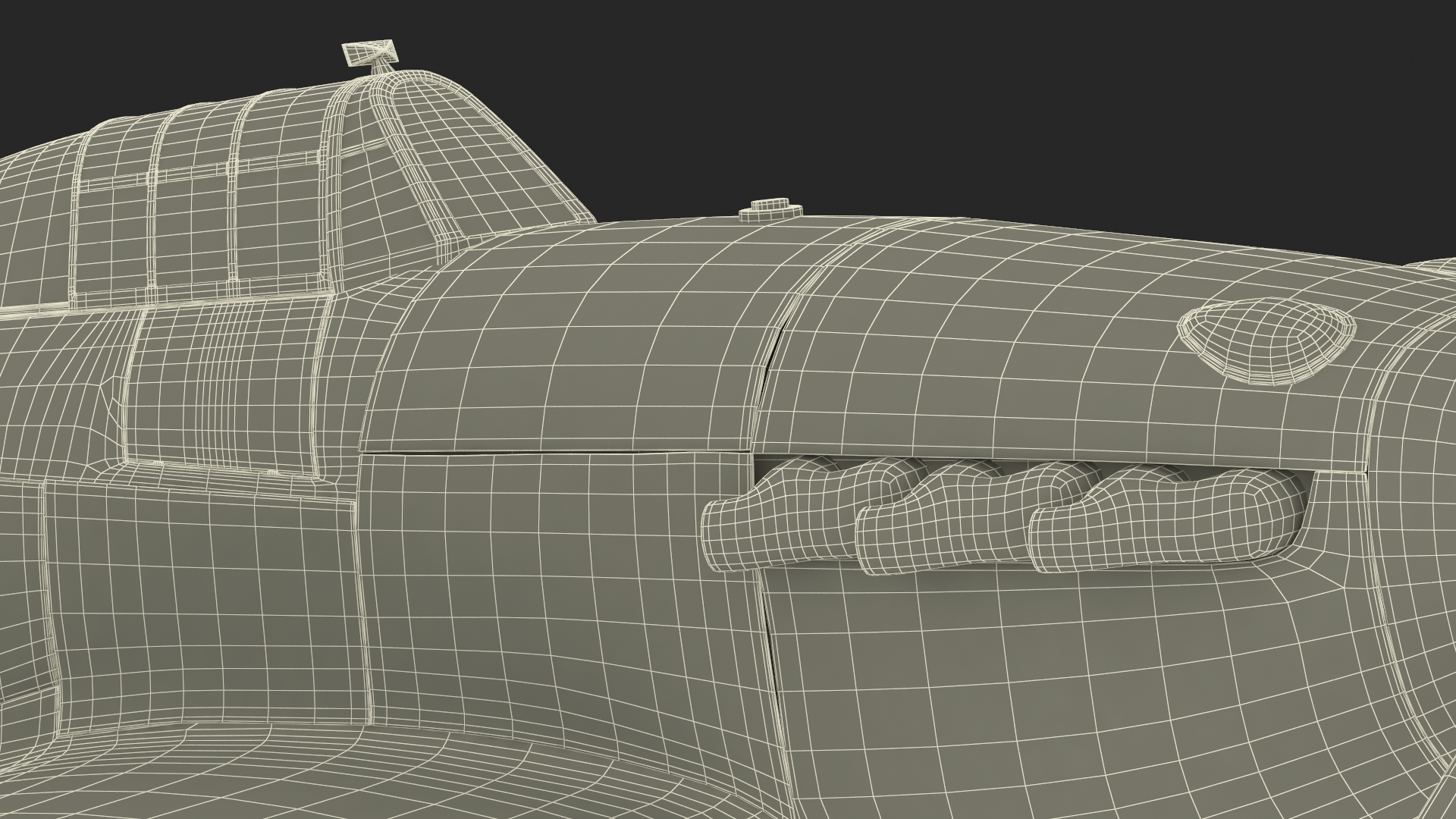 Hawker Hurricane Mk1 WW2 Fighter 3D