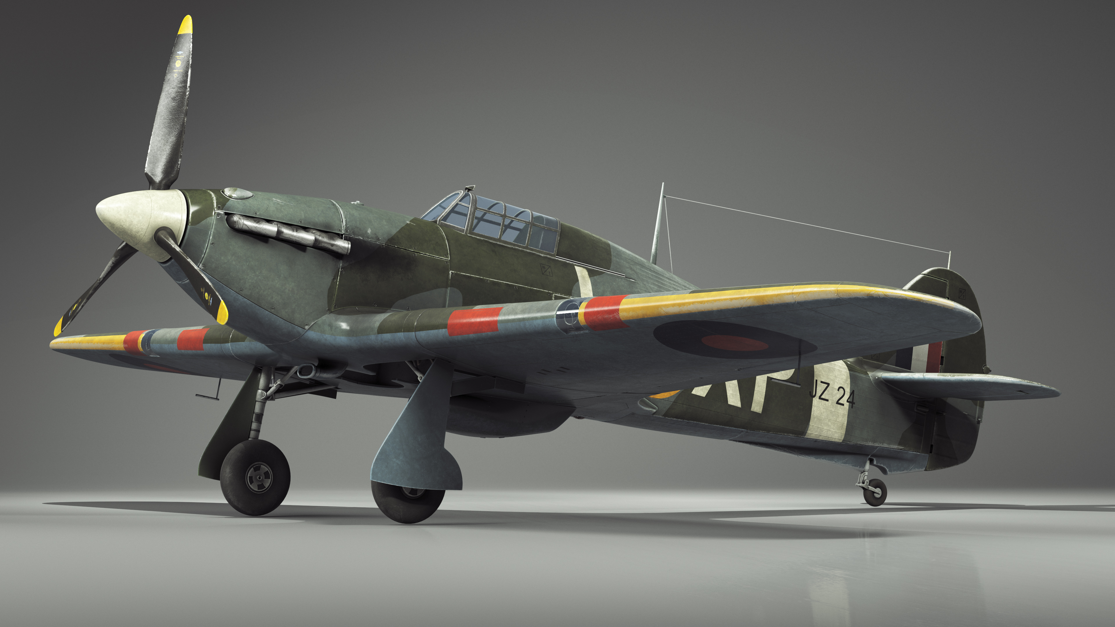 Hawker Hurricane Mk1 WW2 Fighter 3D