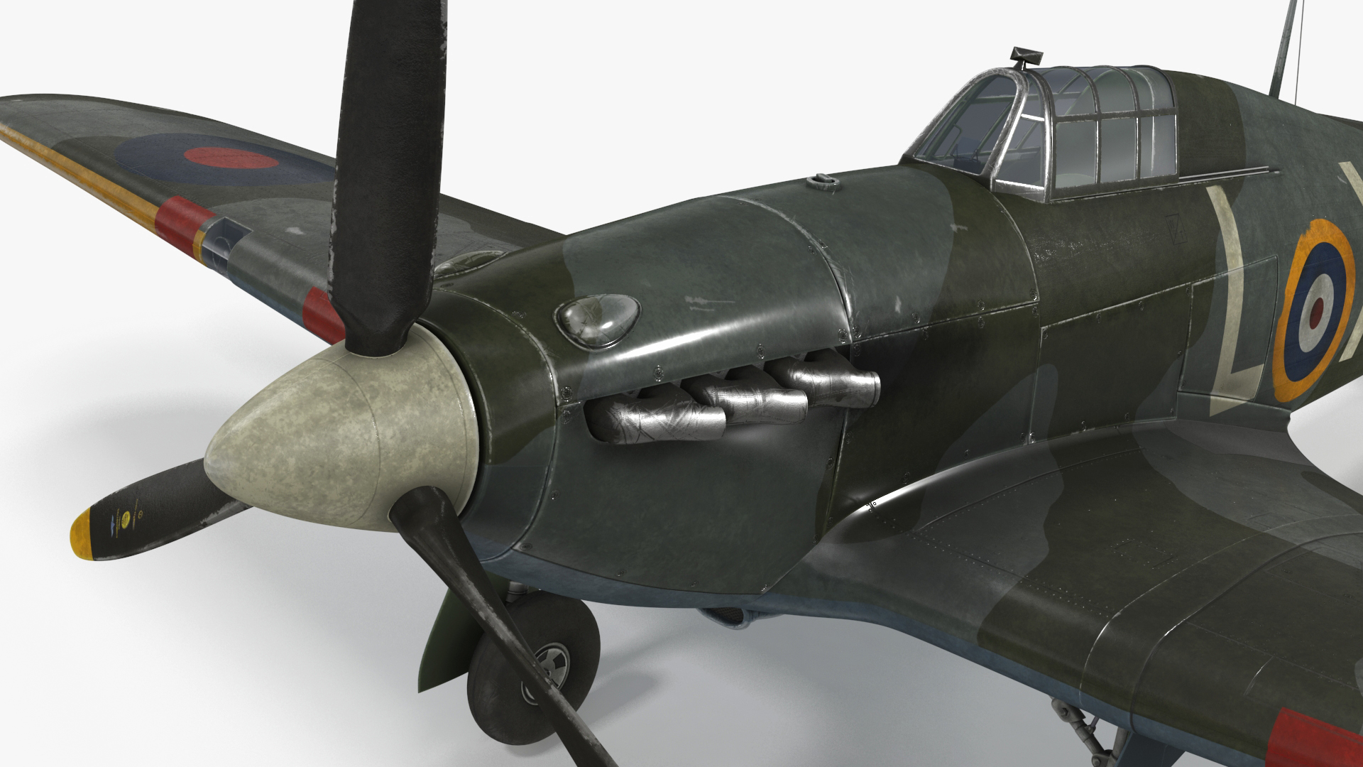 Hawker Hurricane Mk1 WW2 Fighter 3D