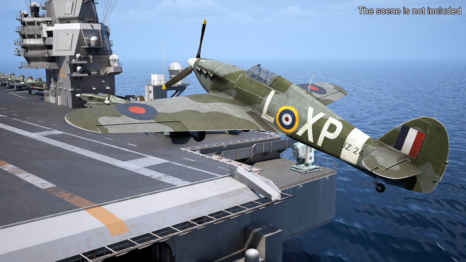 Hawker Hurricane Mk1 WW2 Fighter 3D