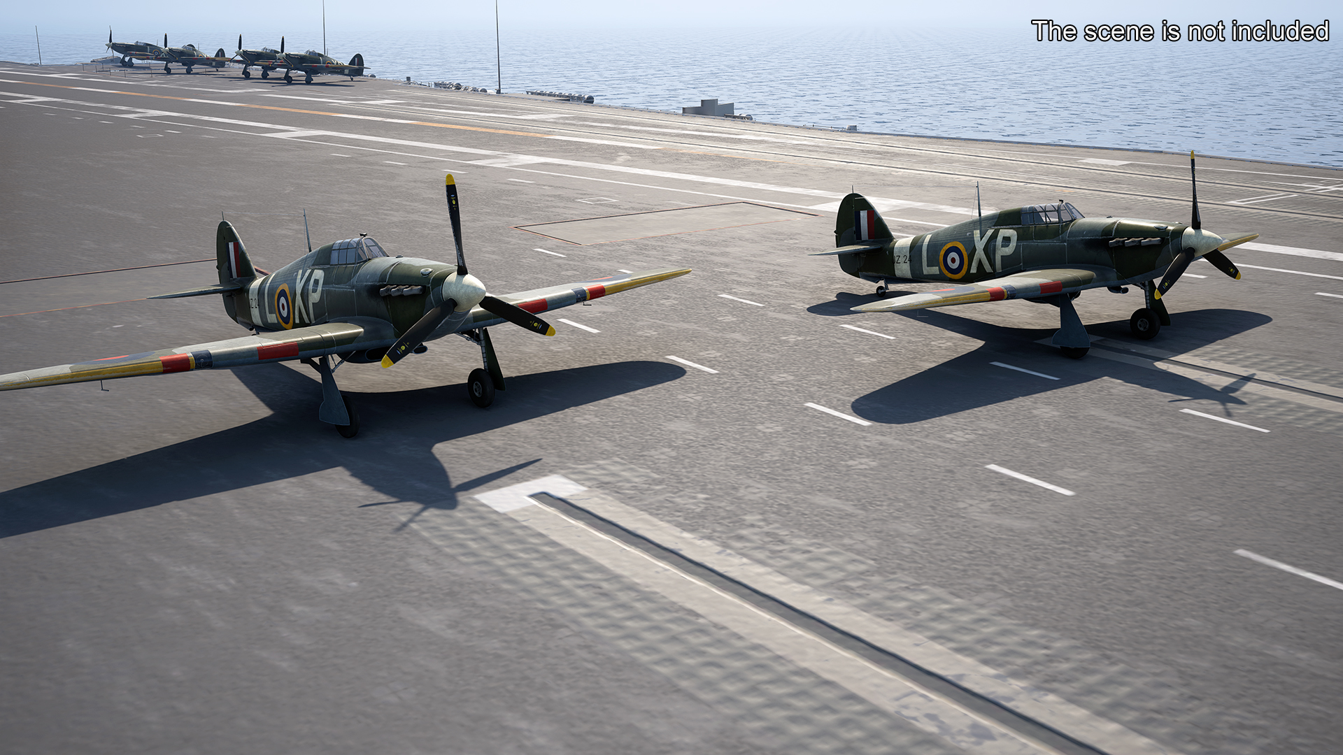 Hawker Hurricane Mk1 WW2 Fighter 3D