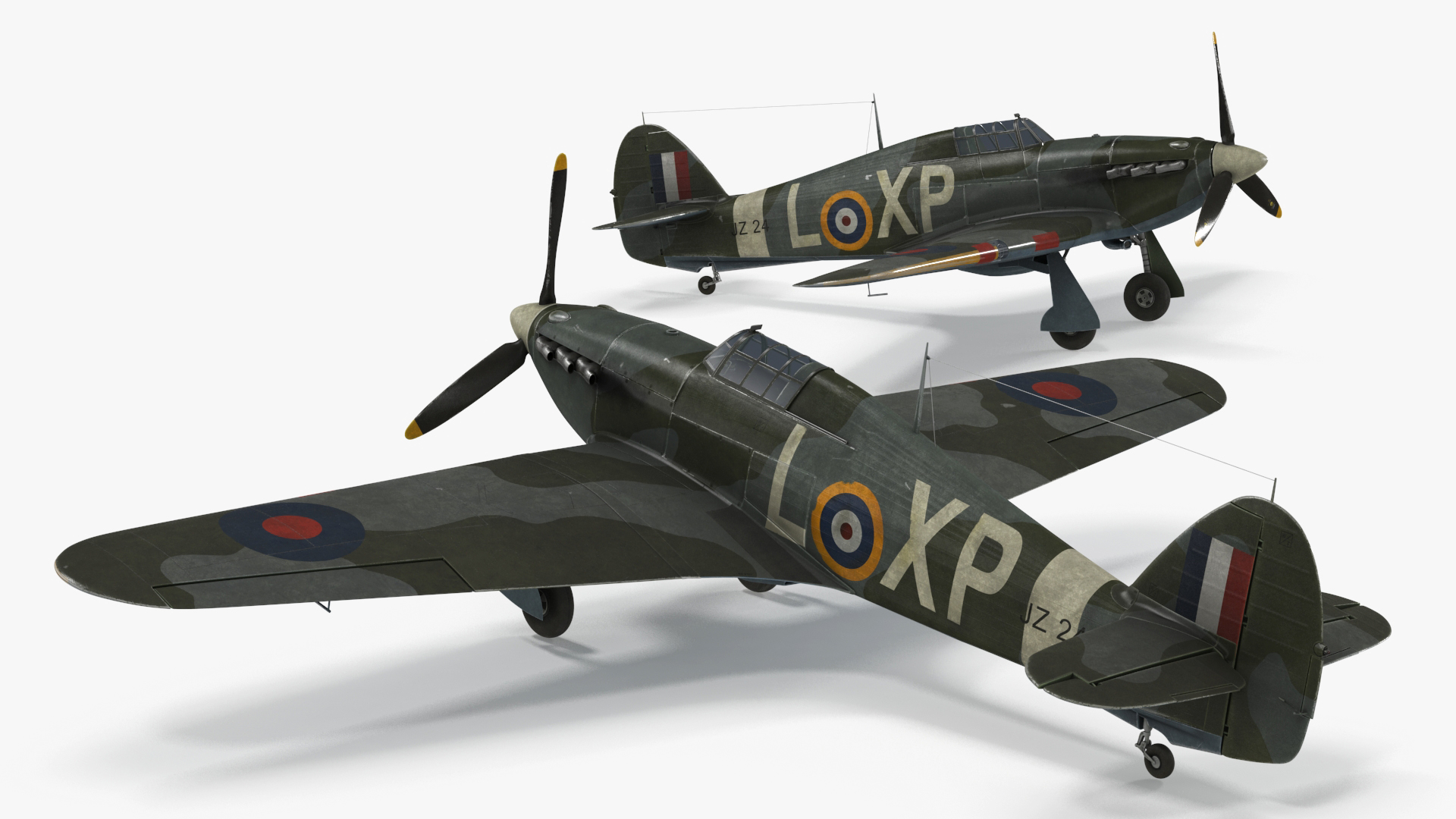 Hawker Hurricane Mk1 WW2 Fighter 3D