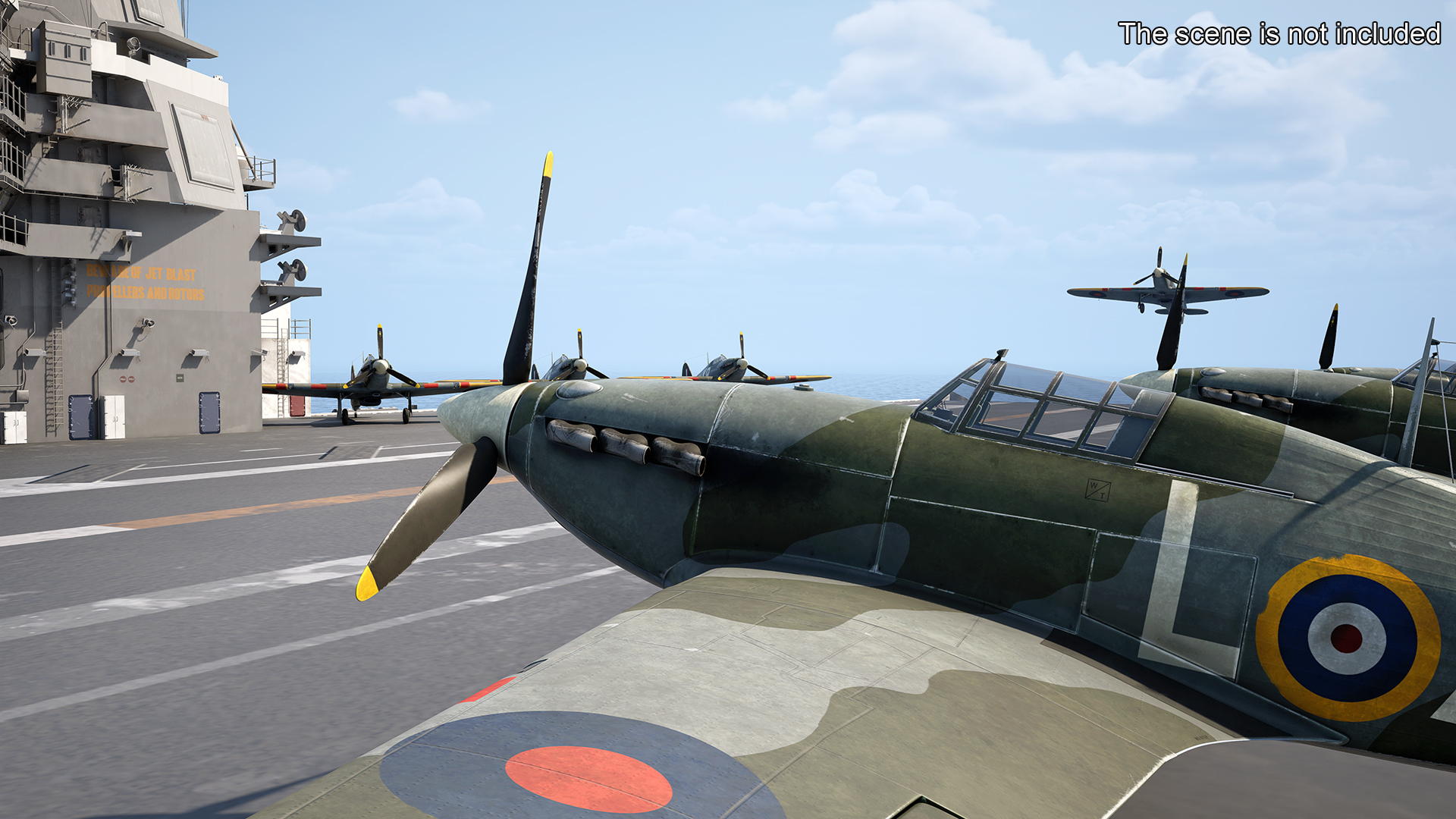 Hawker Hurricane Mk1 WW2 Fighter 3D