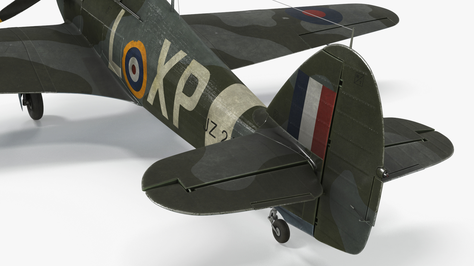 Hawker Hurricane Mk1 WW2 Fighter 3D
