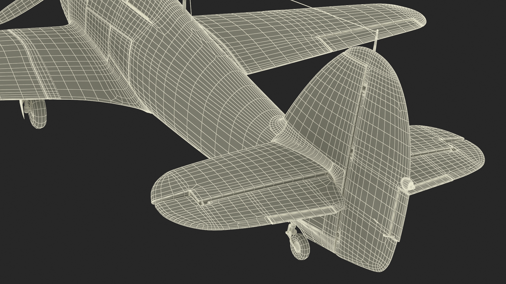 Hawker Hurricane Mk1 WW2 Fighter 3D