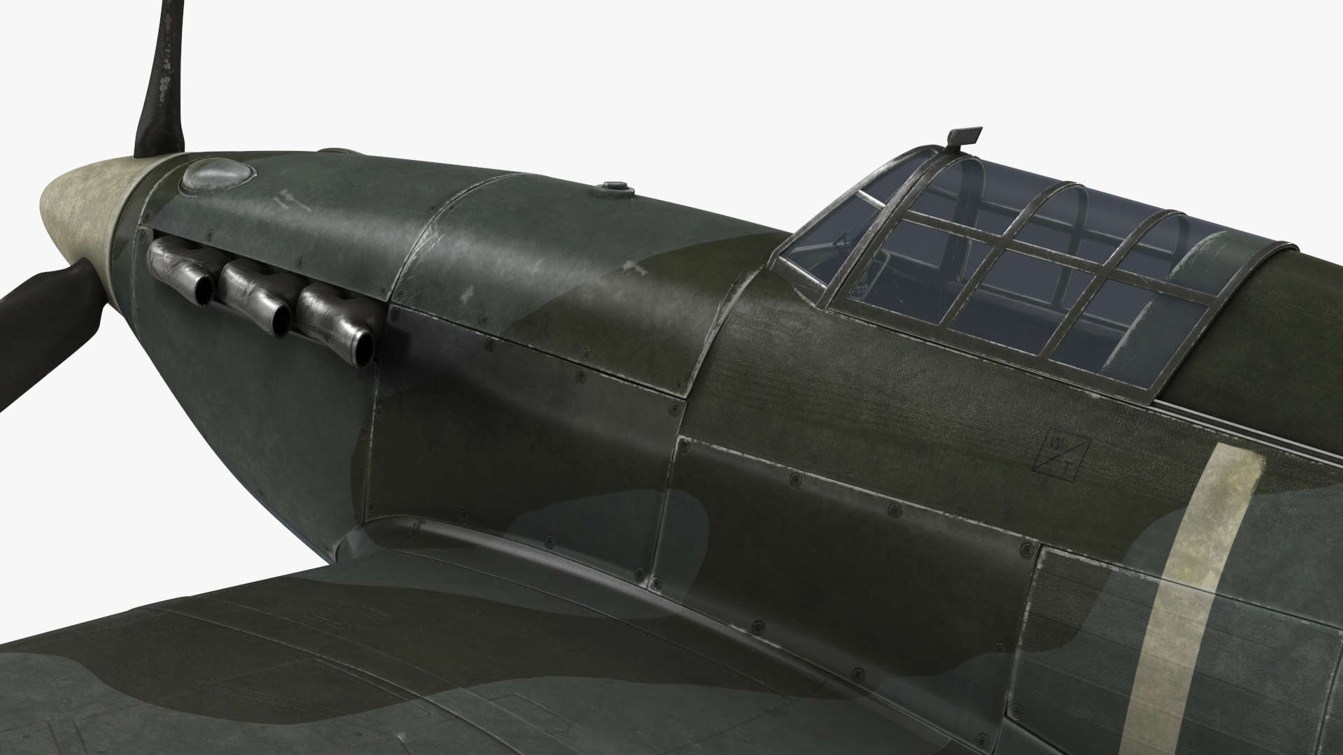 Hawker Hurricane Mk1 WW2 Fighter 3D