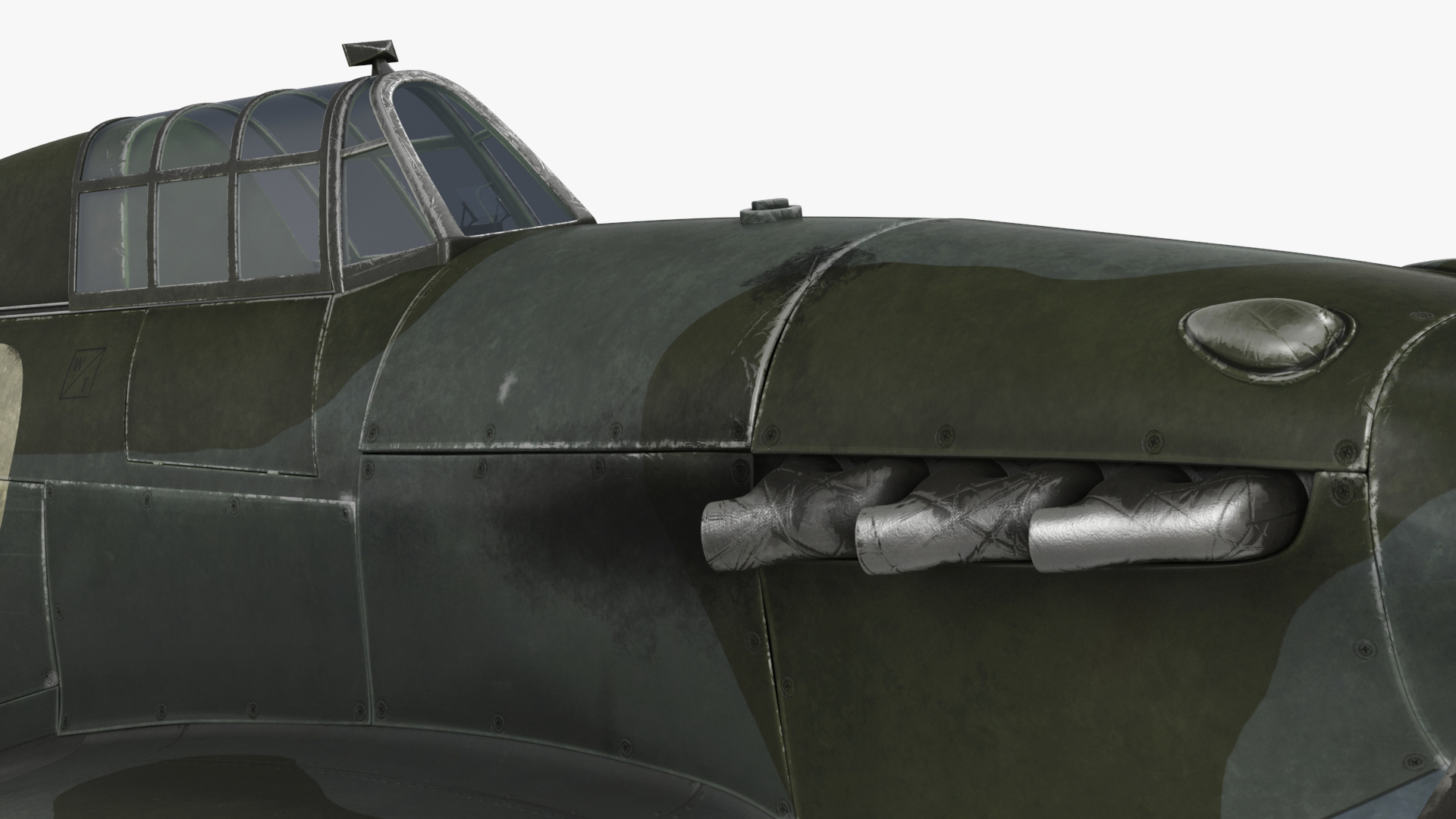 Hawker Hurricane Mk1 WW2 Fighter 3D
