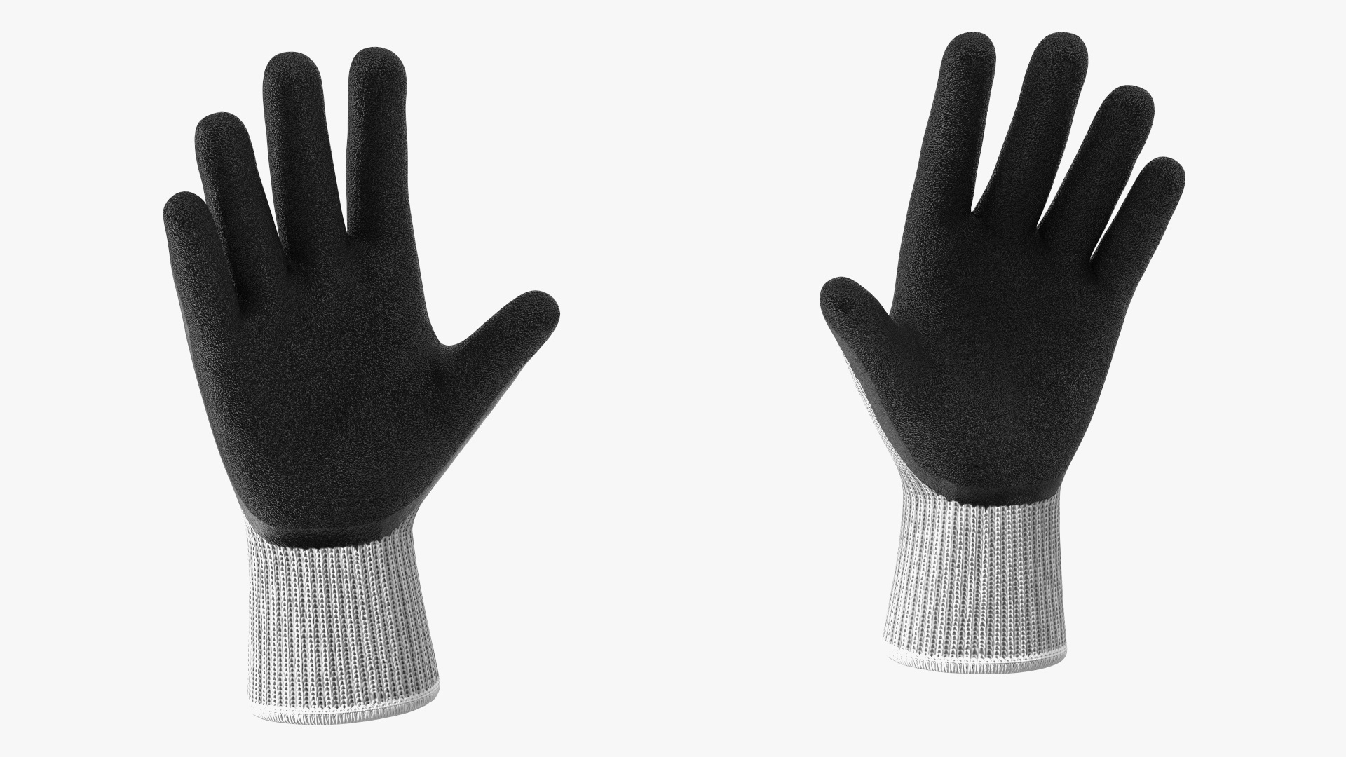 3D Safety Work Gloves model