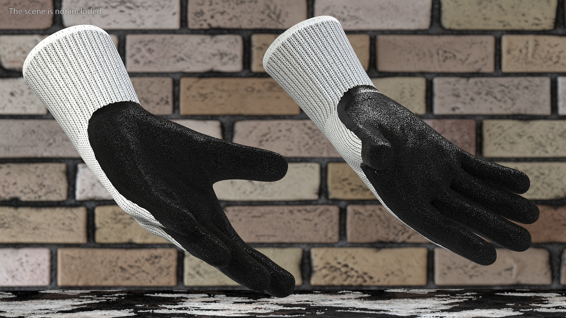 3D Safety Work Gloves model