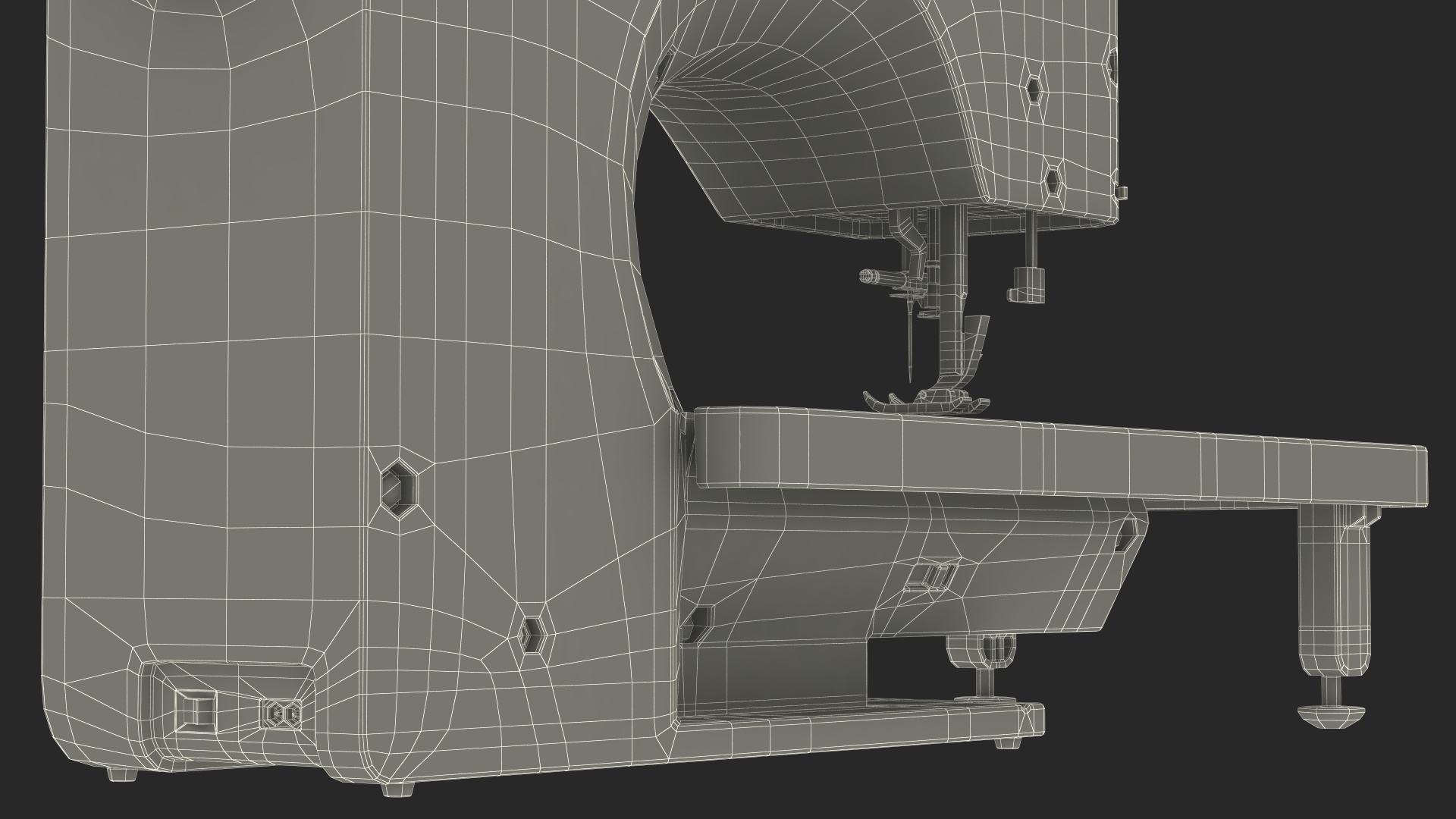 3D Heavy Duty Computerised Sewing Machine model
