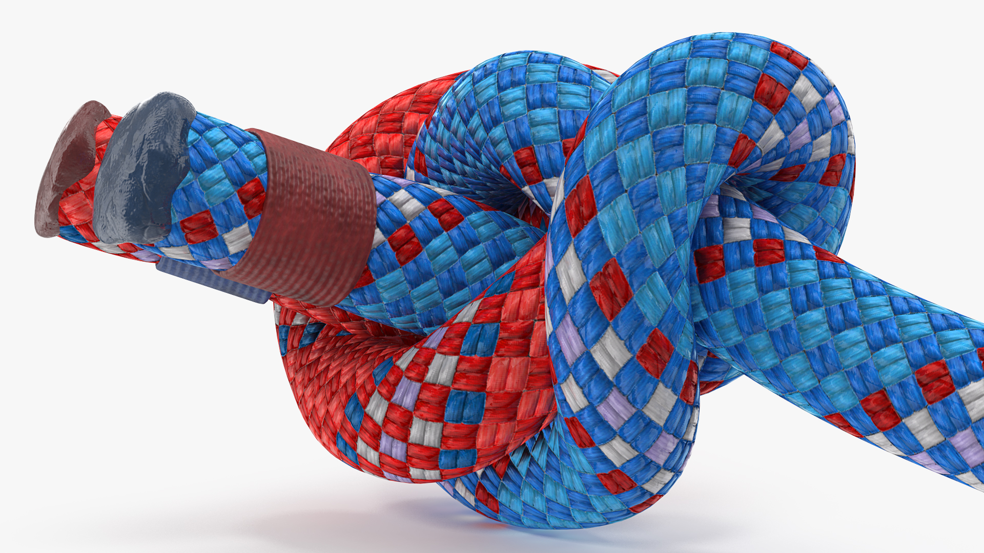 Alpine Butterfly Bend Knot Colored 3D model