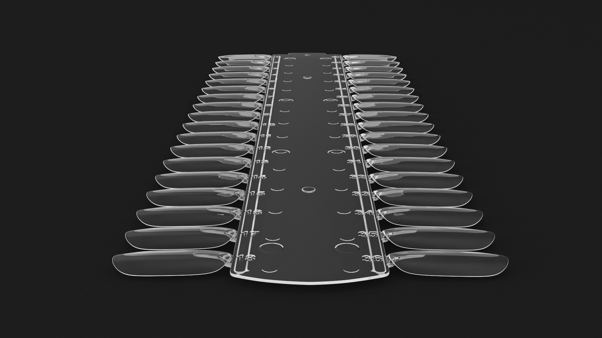 3D model Nail Tip Display Palette Board