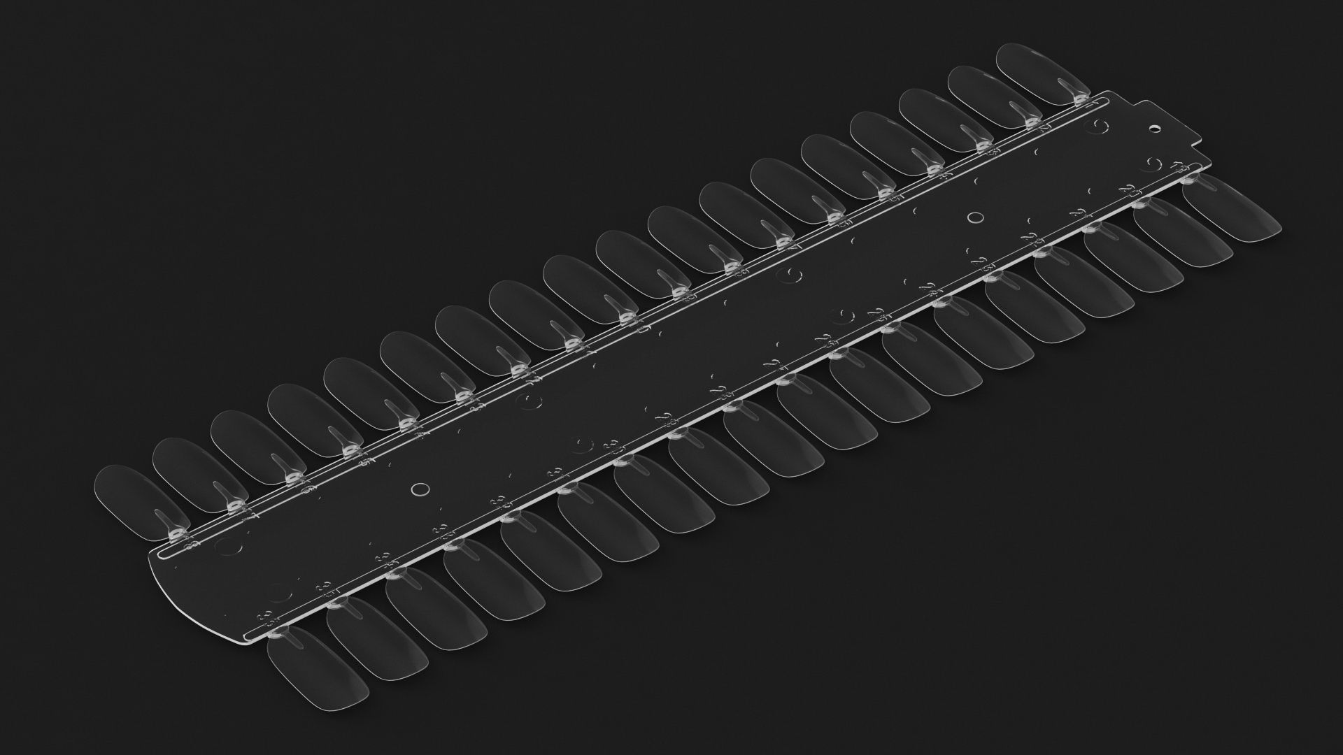 3D model Nail Tip Display Palette Board