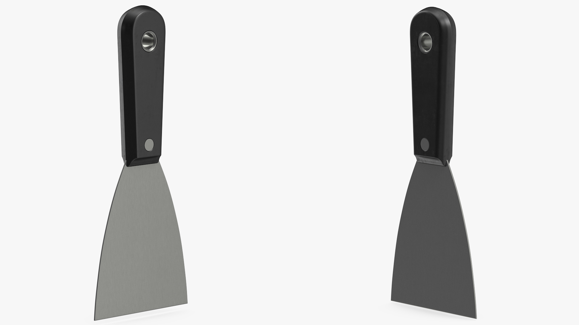 Scraper 3 Inch Black Handle 3D