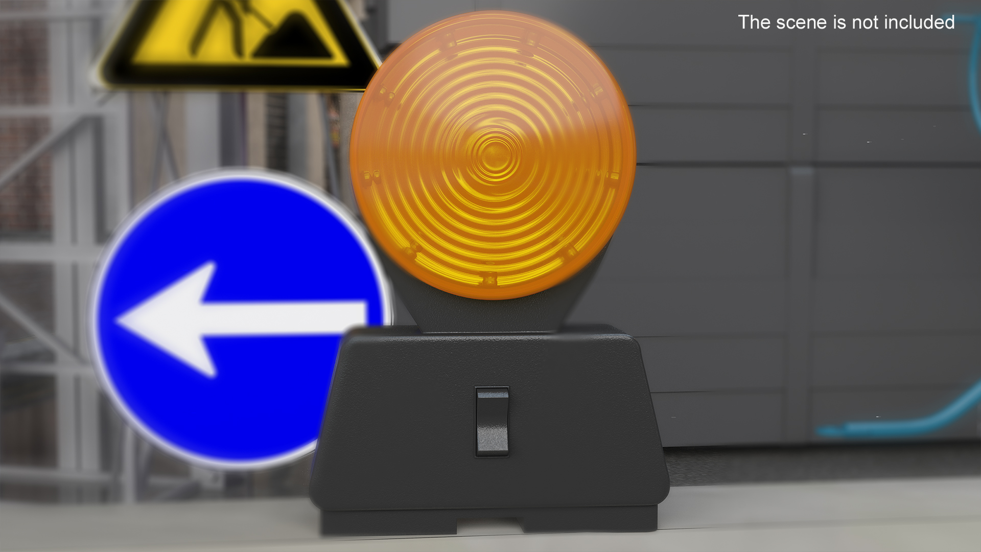 Road Warning Lamp 3D