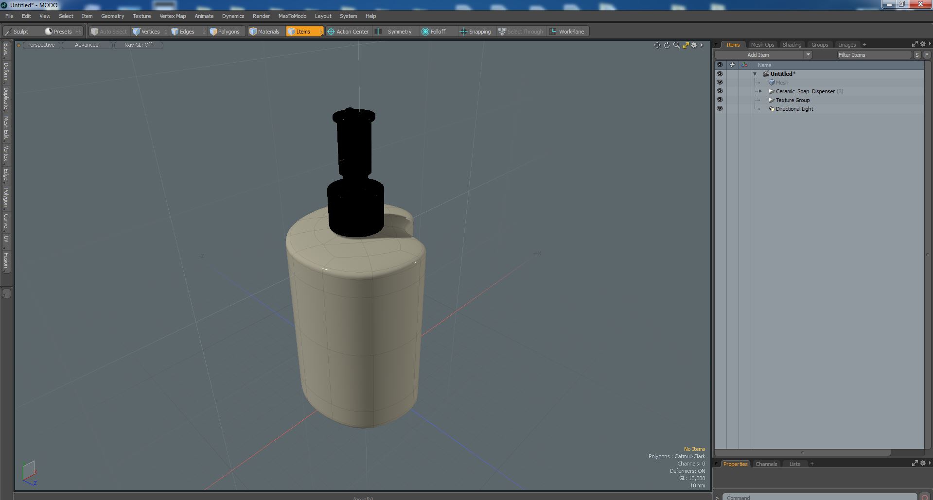 Ceramic Soap Dispenser 3D
