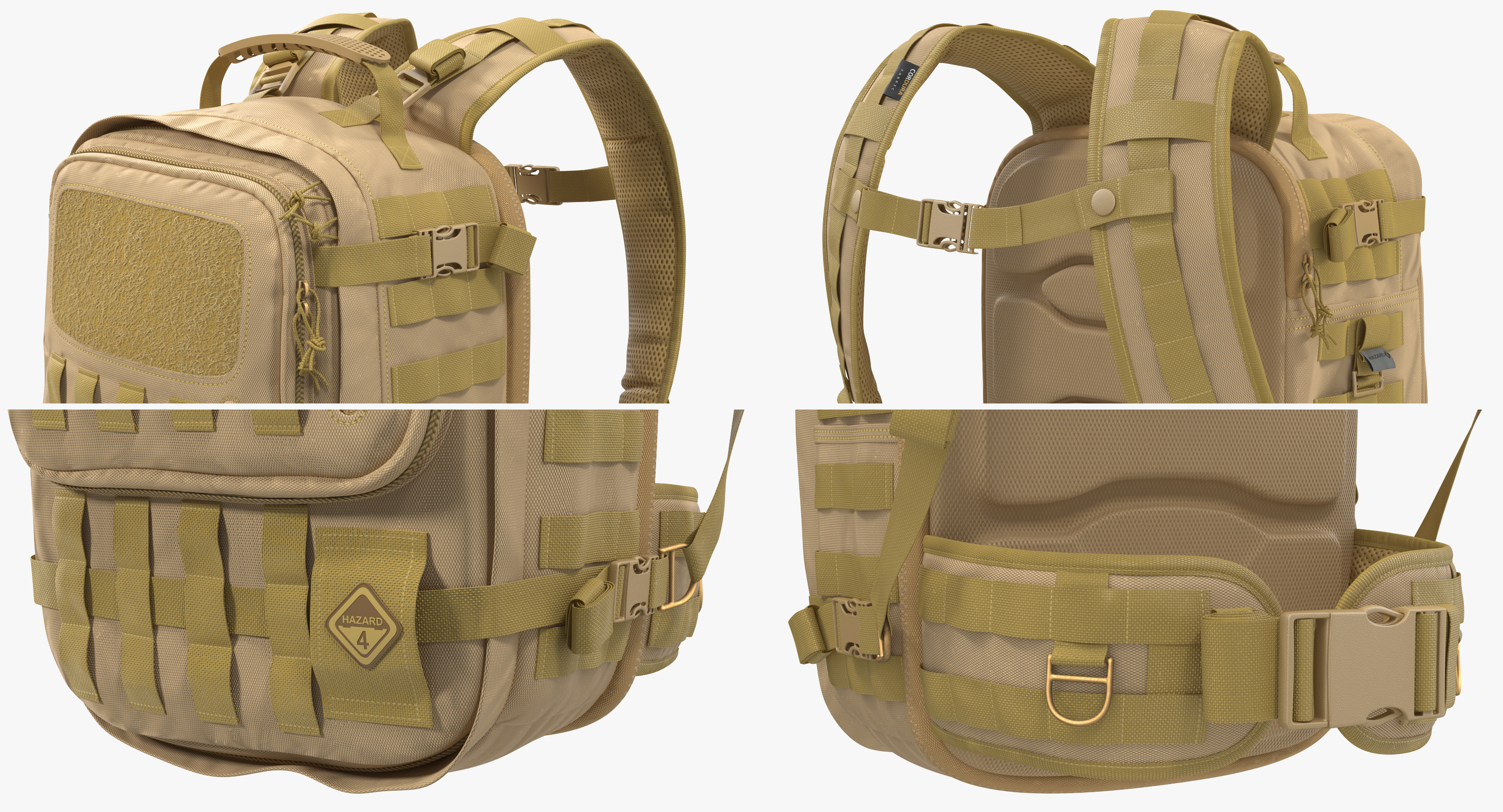 3D model Tactical Military Trekking Backpack