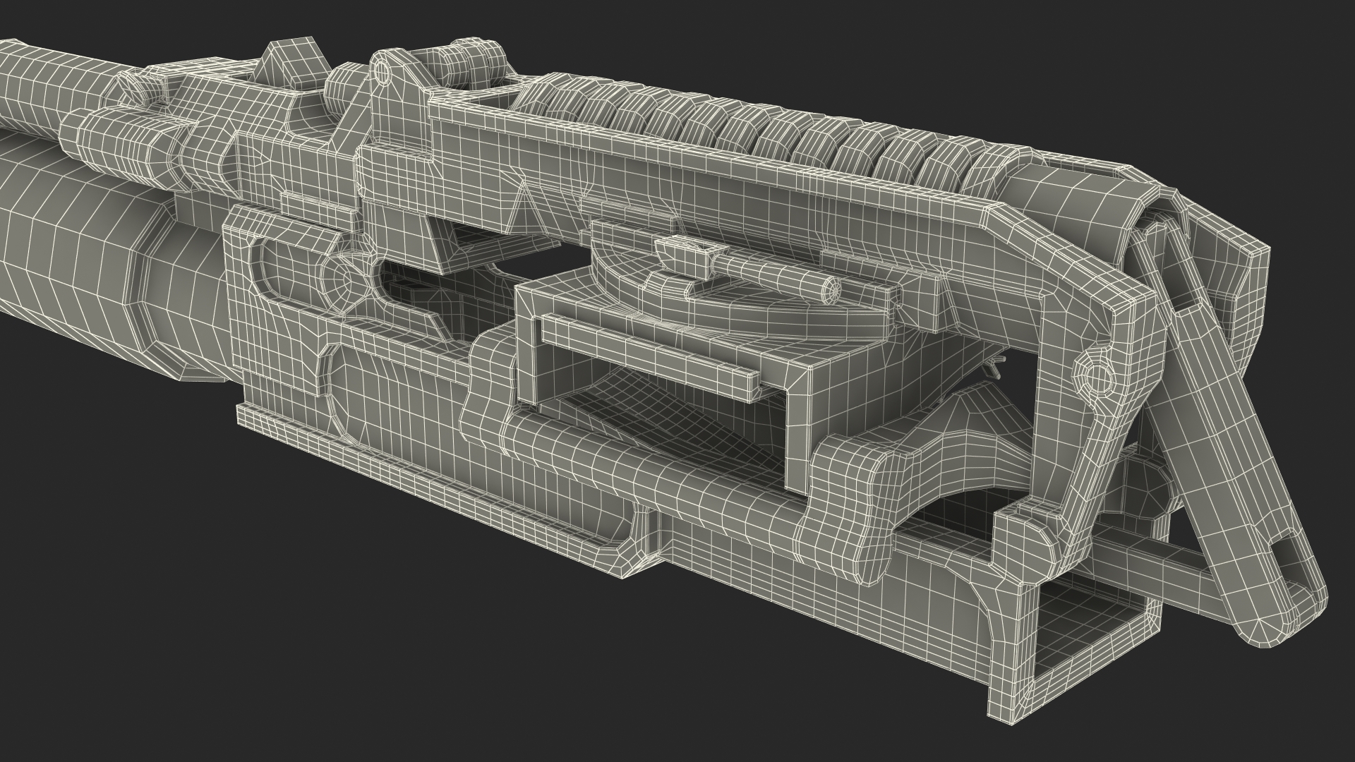 3D Aircraft Cannon Gryazev-Shipunov GSh-30-1 with Ammo