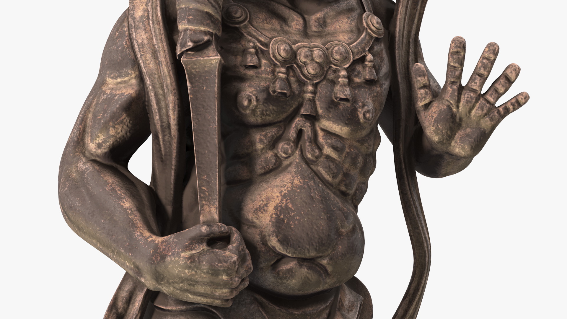 Japanese Nio Statue 3D model