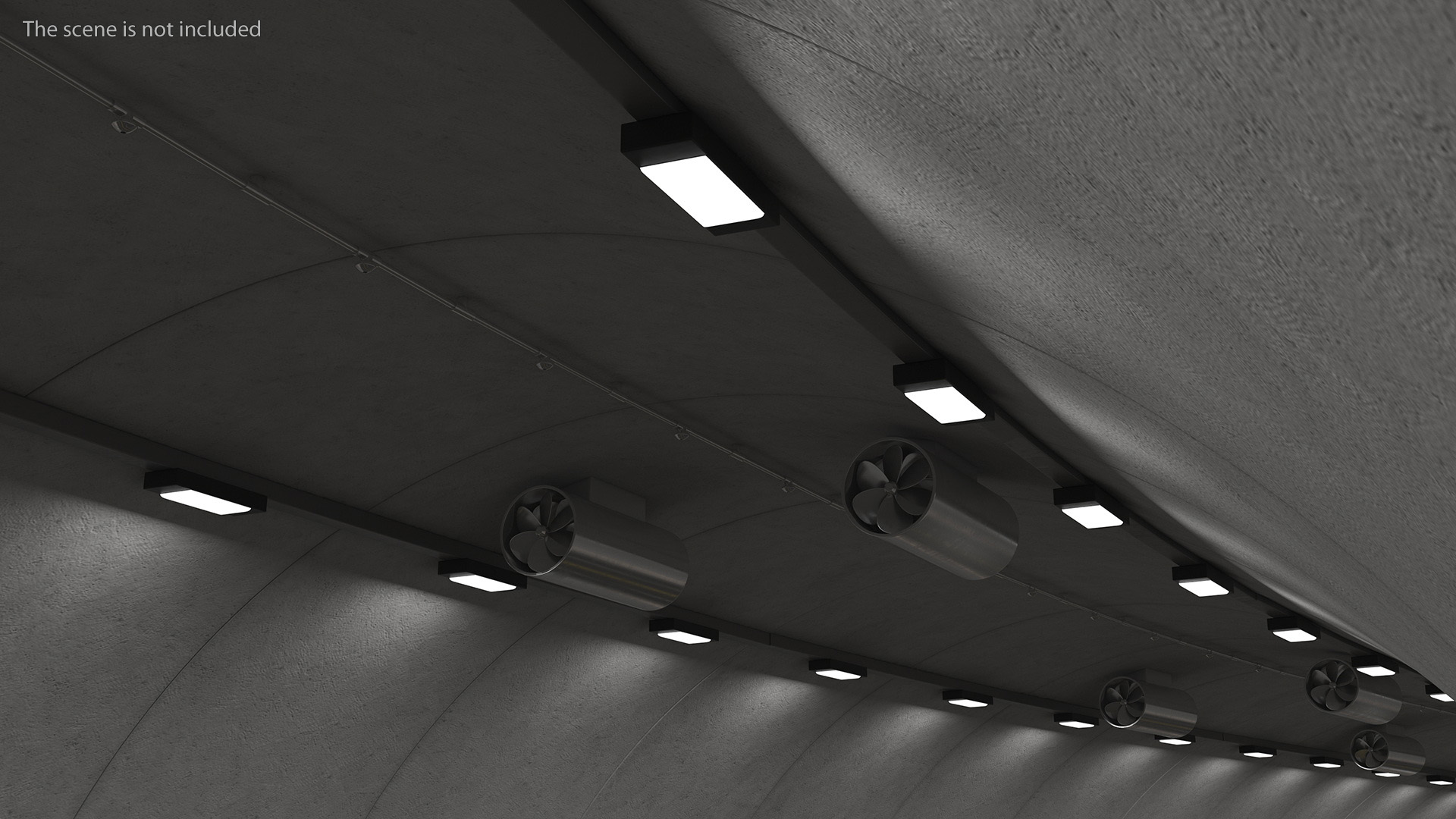 Car Tunnel Cross Section Bend 3D model