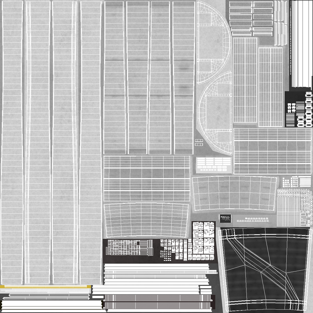 Car Tunnel Cross Section Bend 3D model